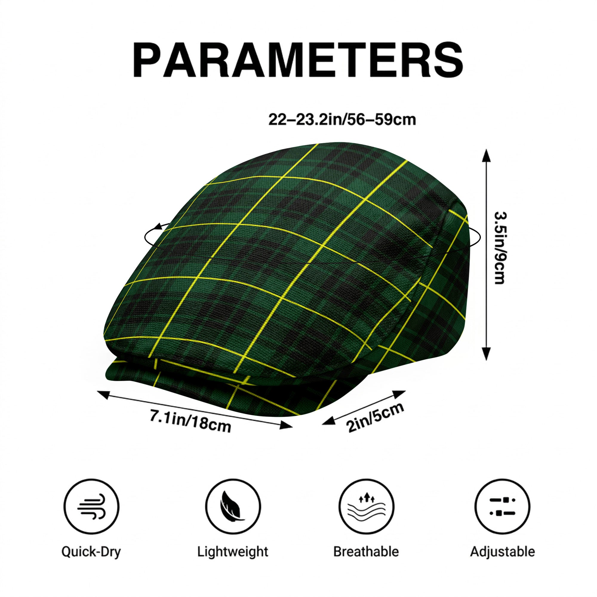 McArthur Modern Tartan Flat Caps