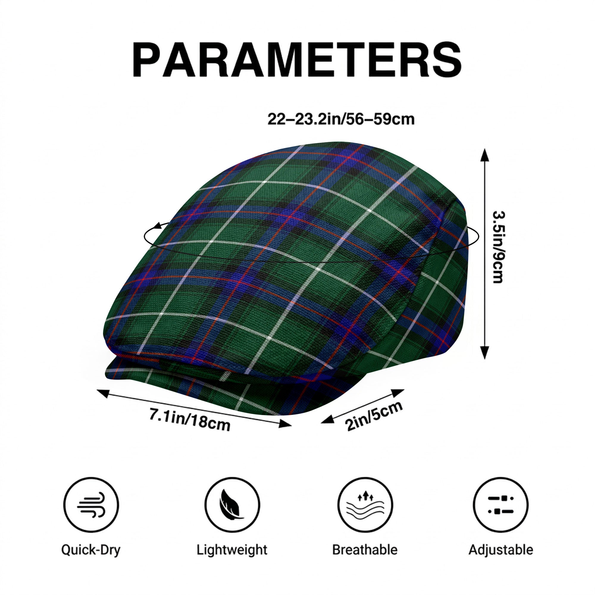 McDonald of the Isles Hunting Modern Tartan Flat Caps
