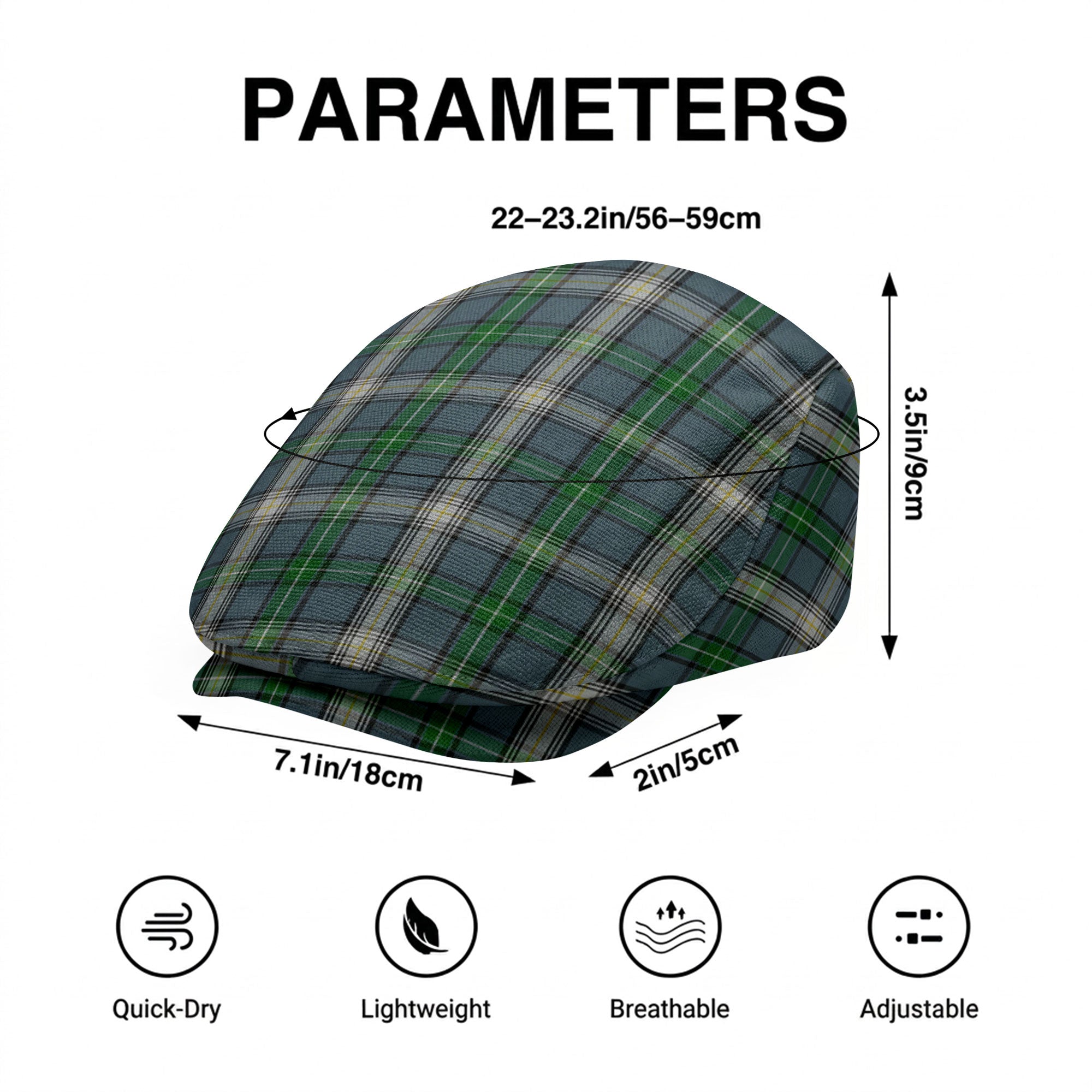 McDowell (MacDowell) Tartan Flat Caps