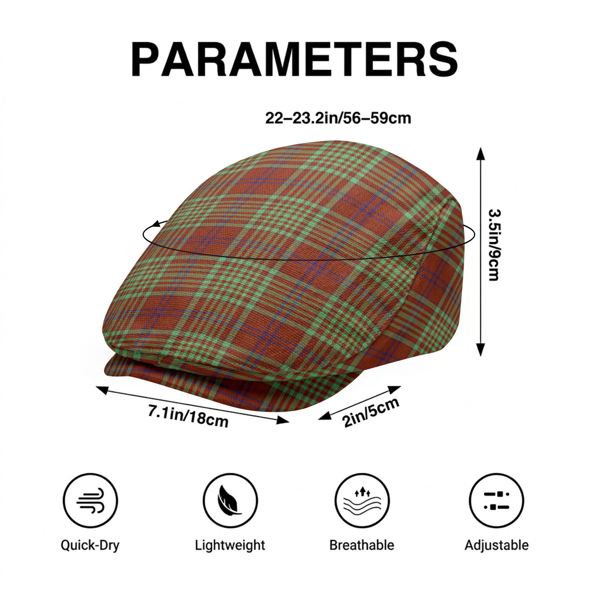 McGillivray Hunting Ancient Tartan Flat Caps
