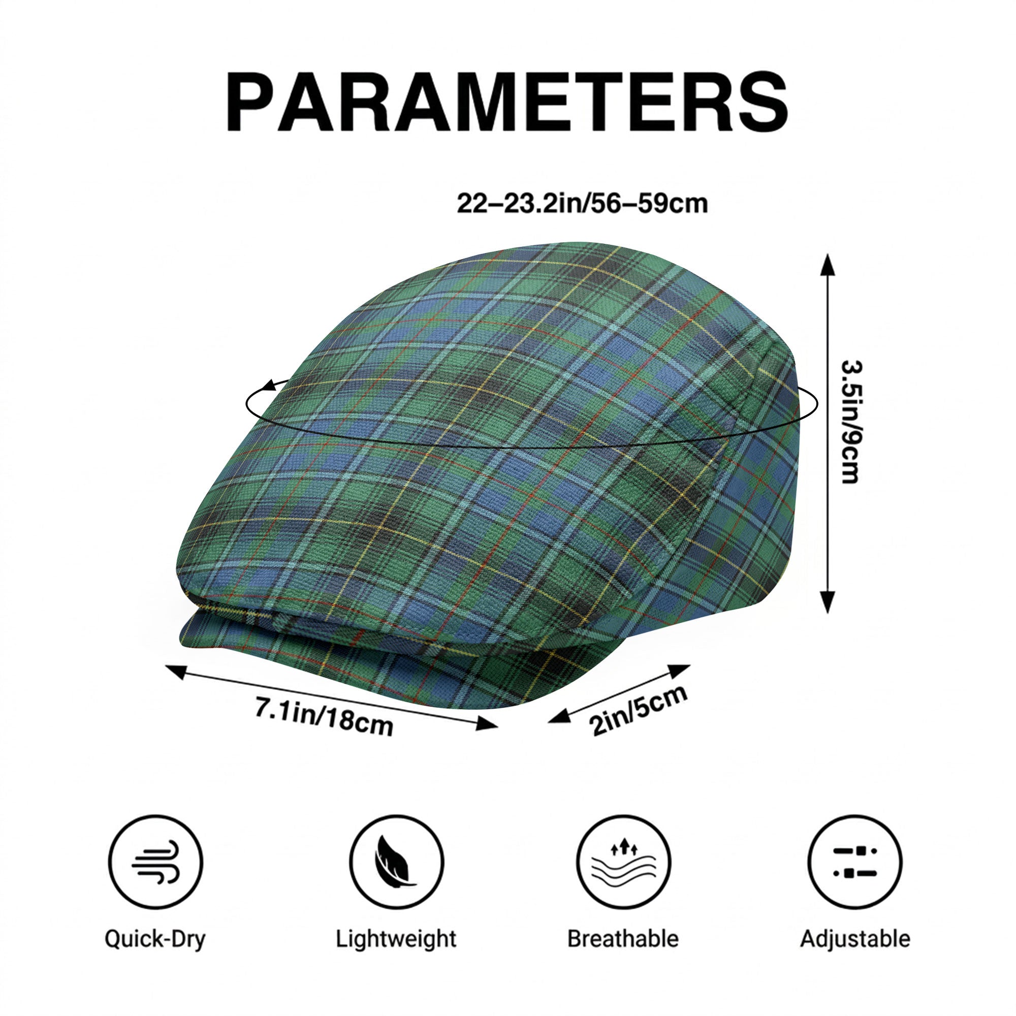 McInnes Ancient Tartan Flat Caps