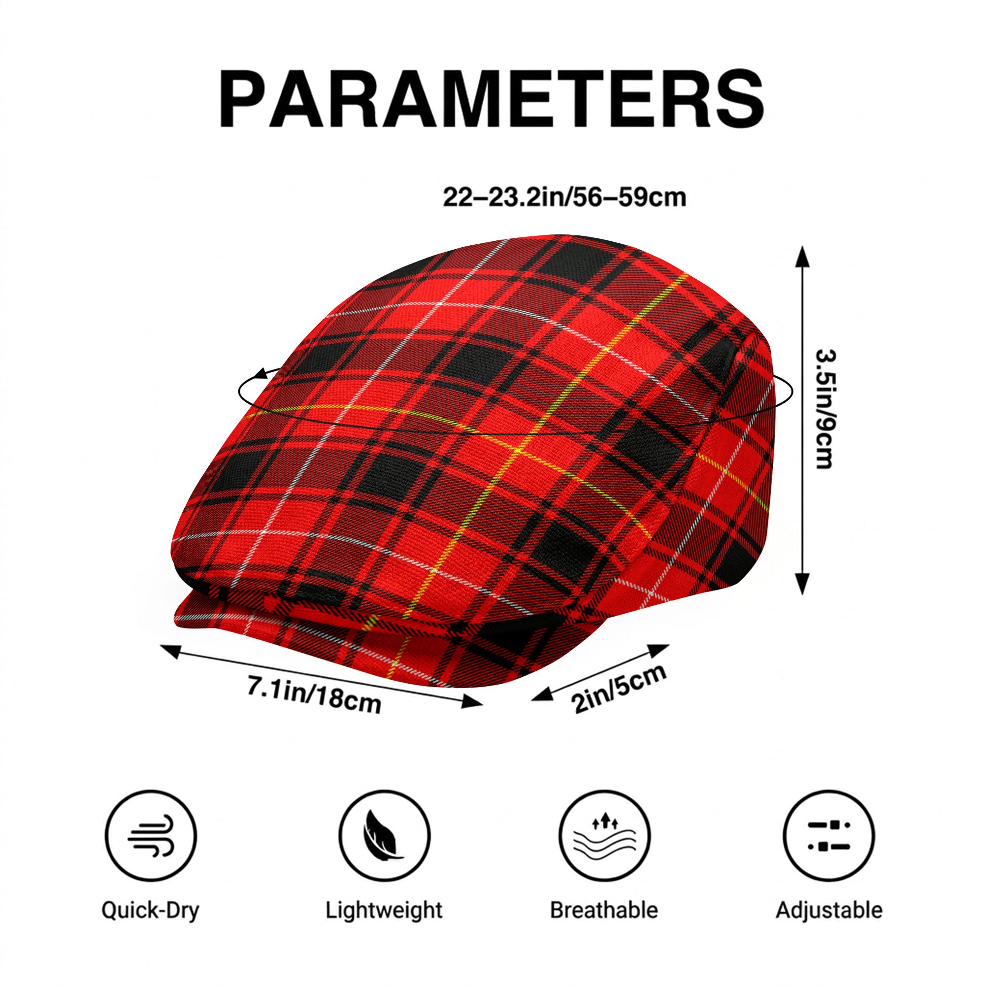 McIvor Tartan Flat Caps