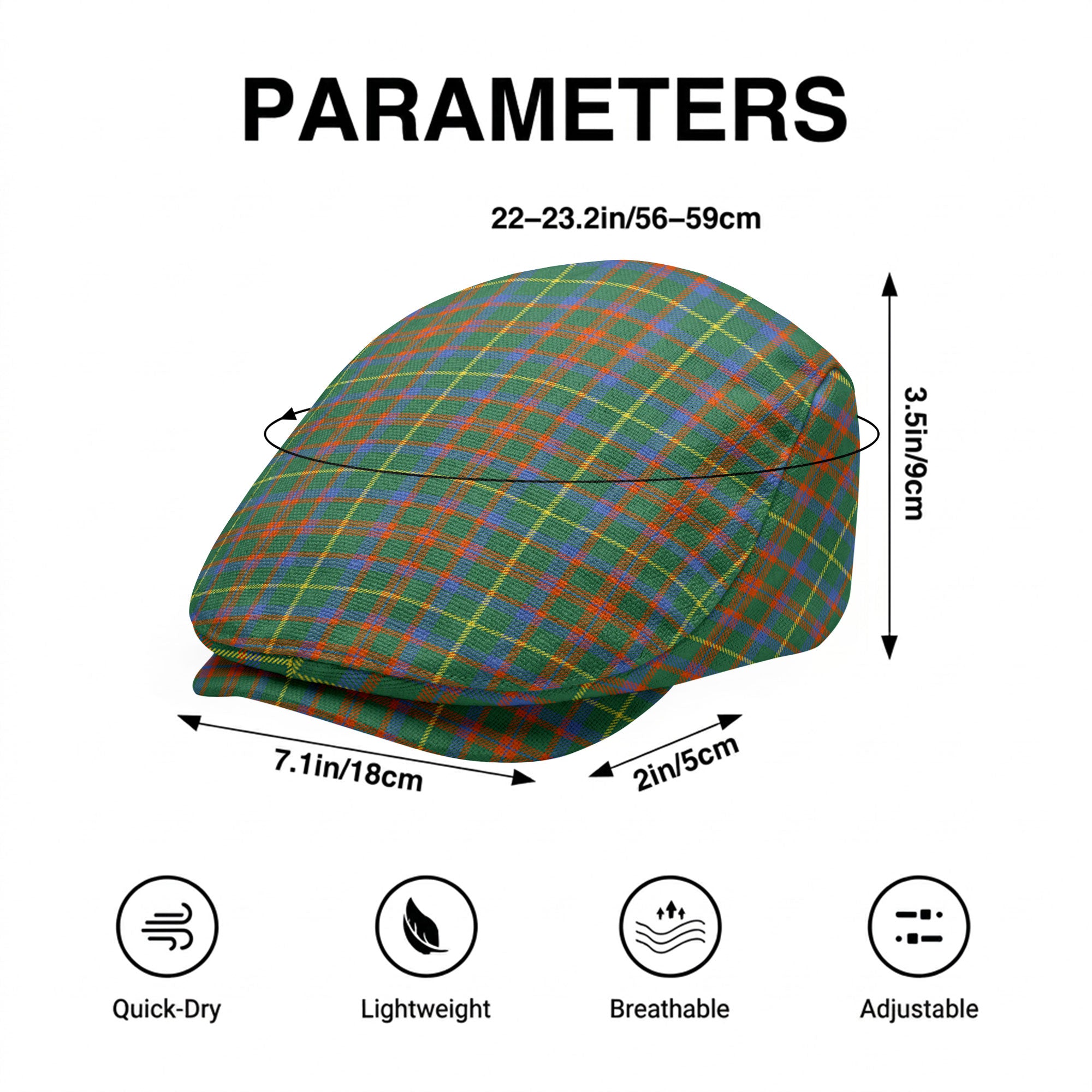 McKintosh Hunting Ancient Tartan Flat Caps