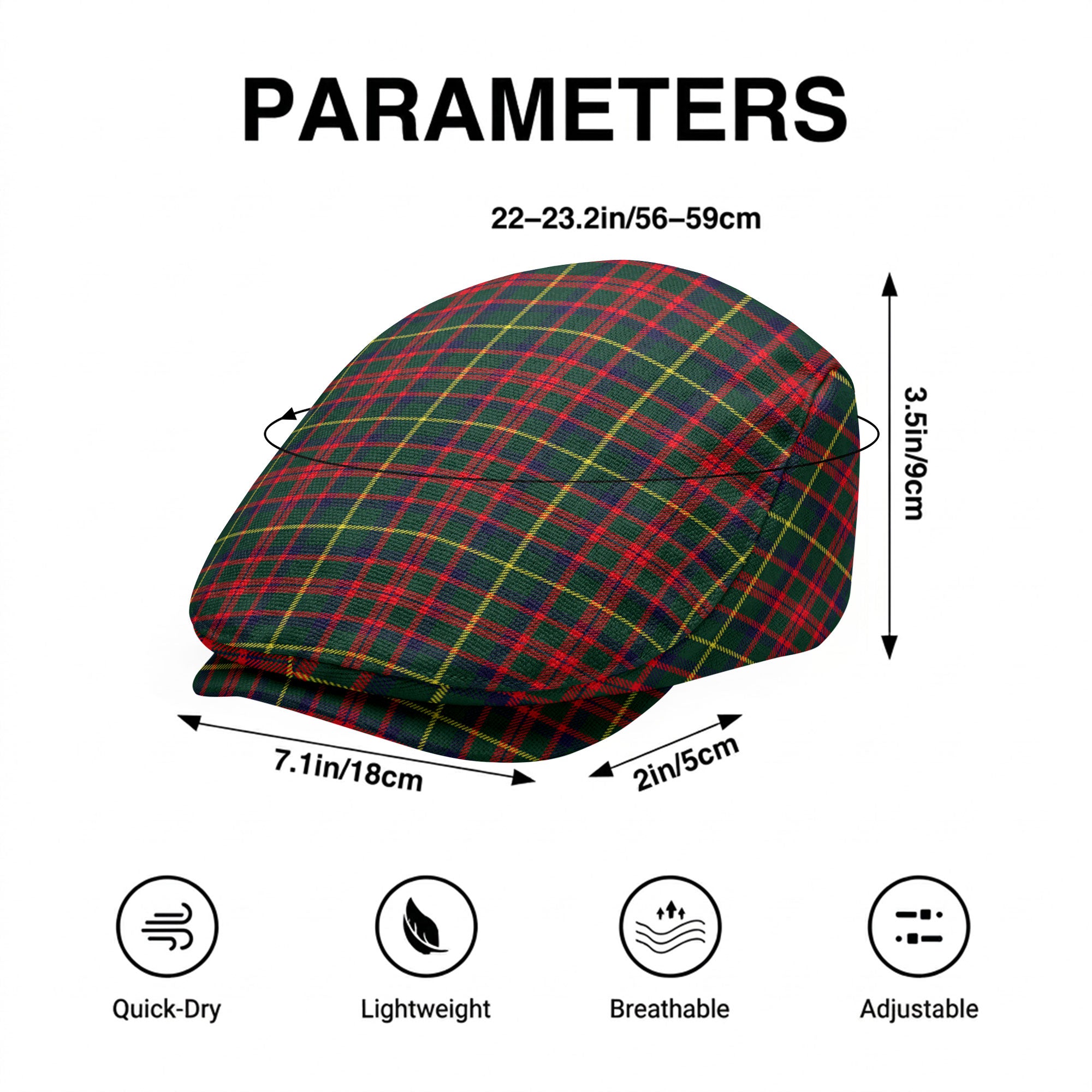 McKintosh Hunting Modern Tartan Flat Caps
