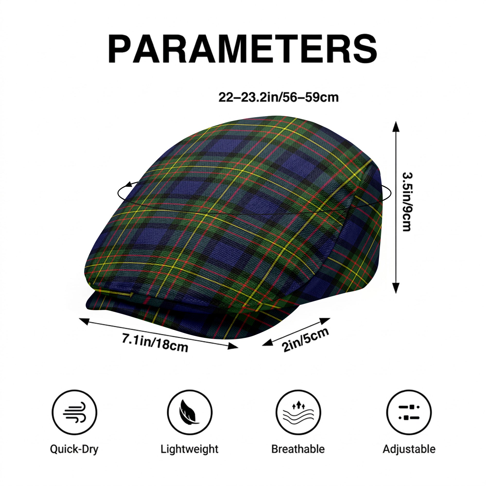 McLaren Modern Tartan Flat Caps