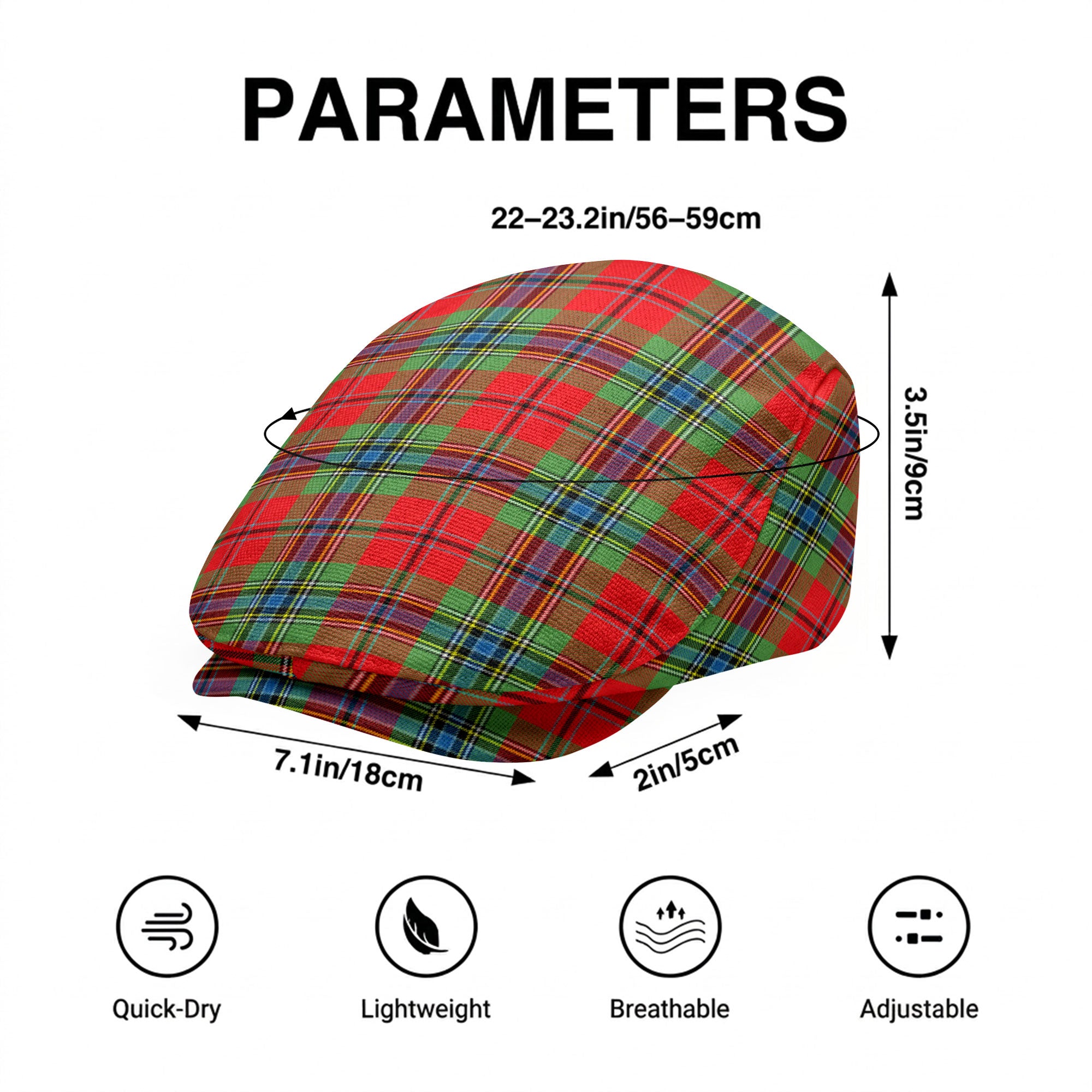 McLean of Duart Modern Tartan Flat Caps