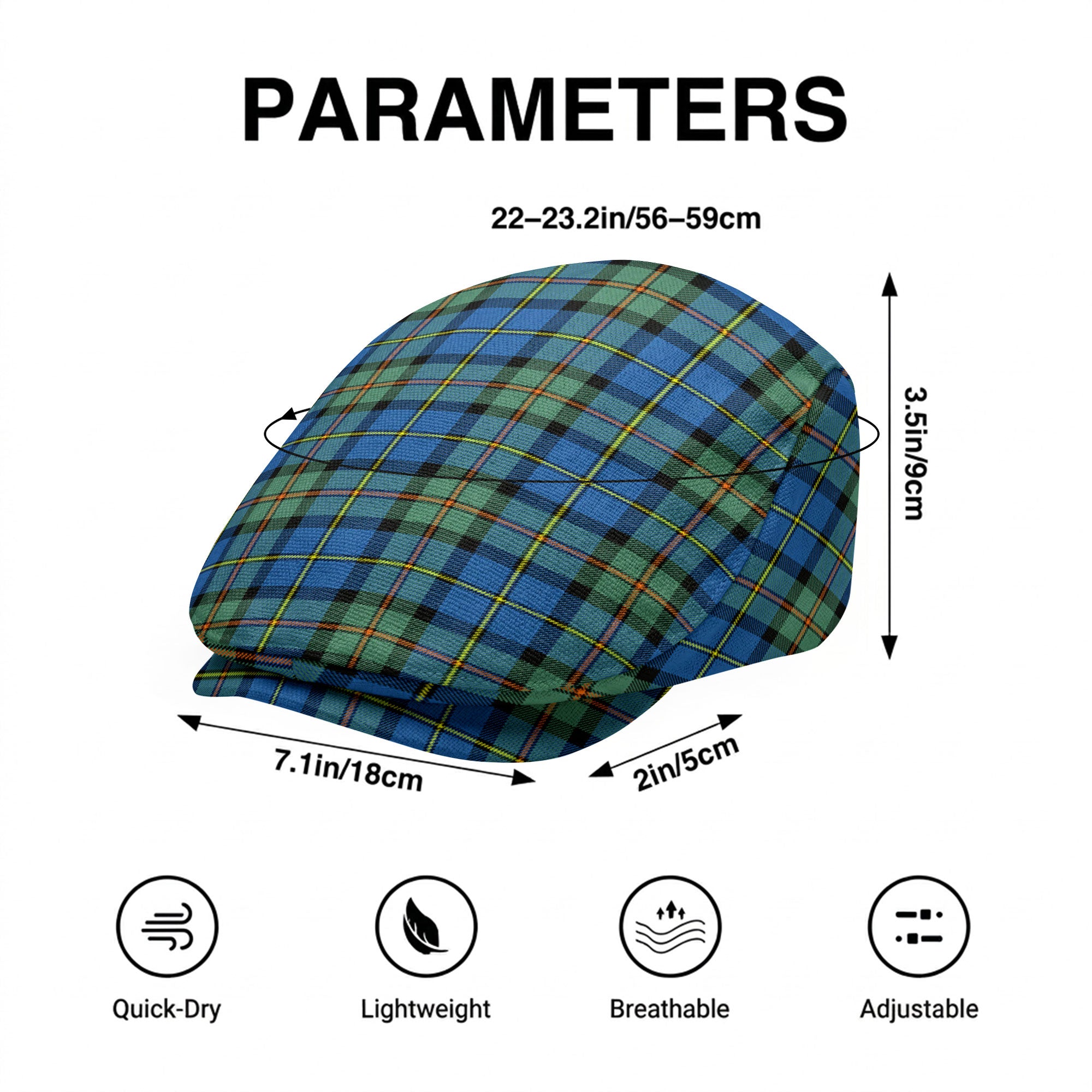 McLeod of Harris Ancient Tartan Flat Caps