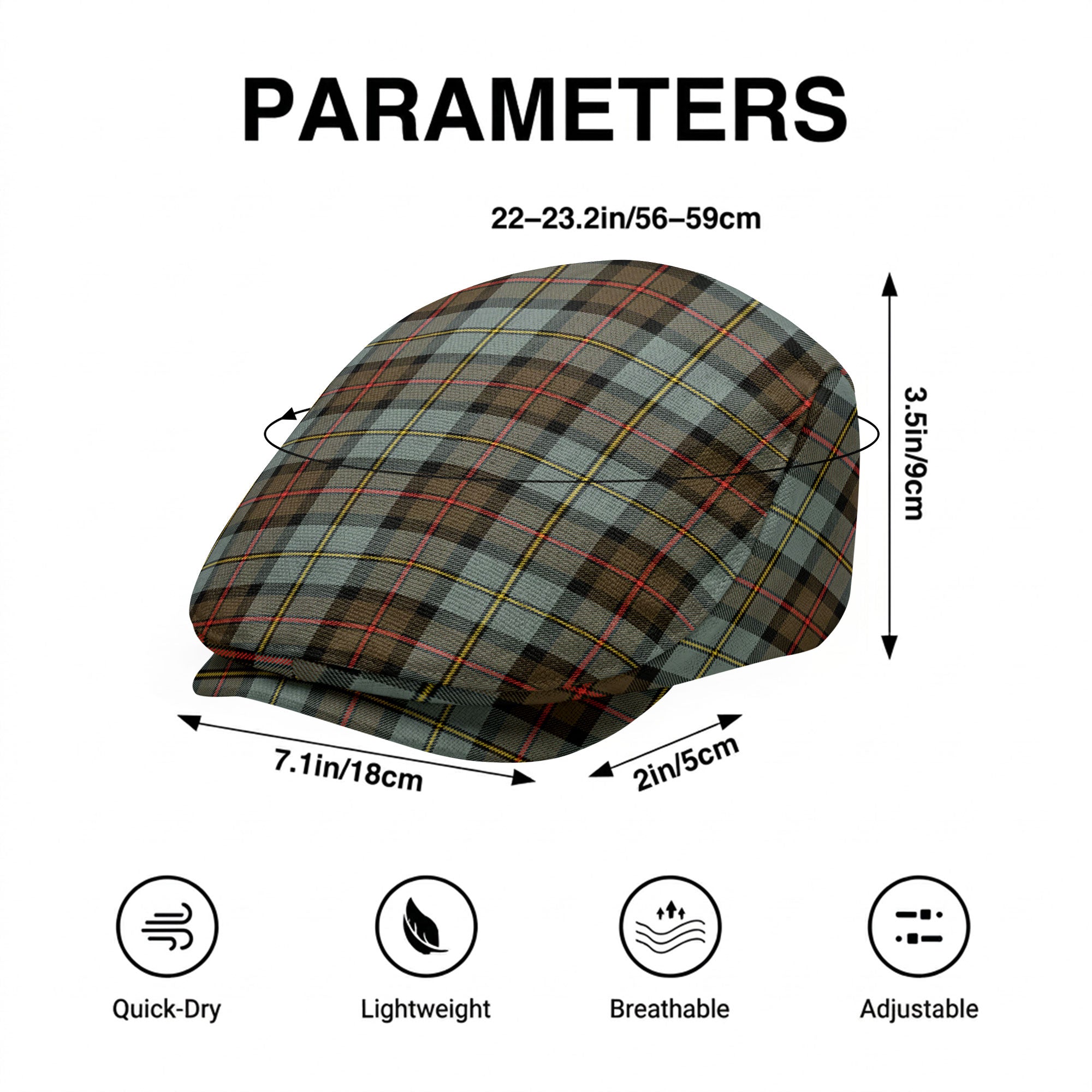 McLeod of Harris Weathered Tartan Flat Caps