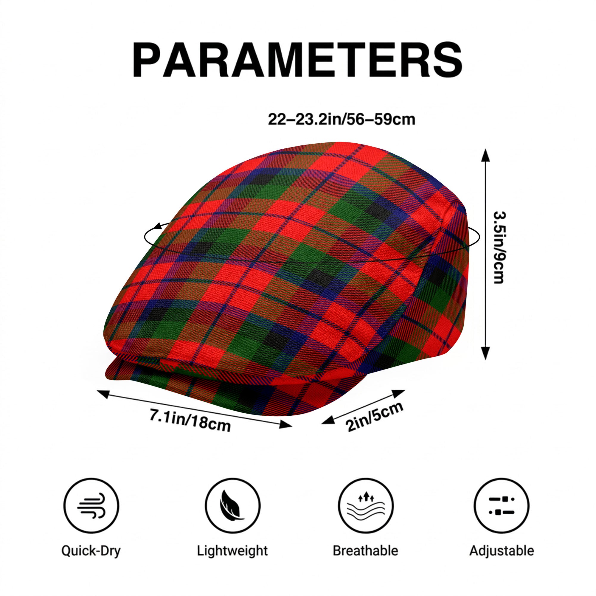 McNaughton Modern Tartan Flat Caps