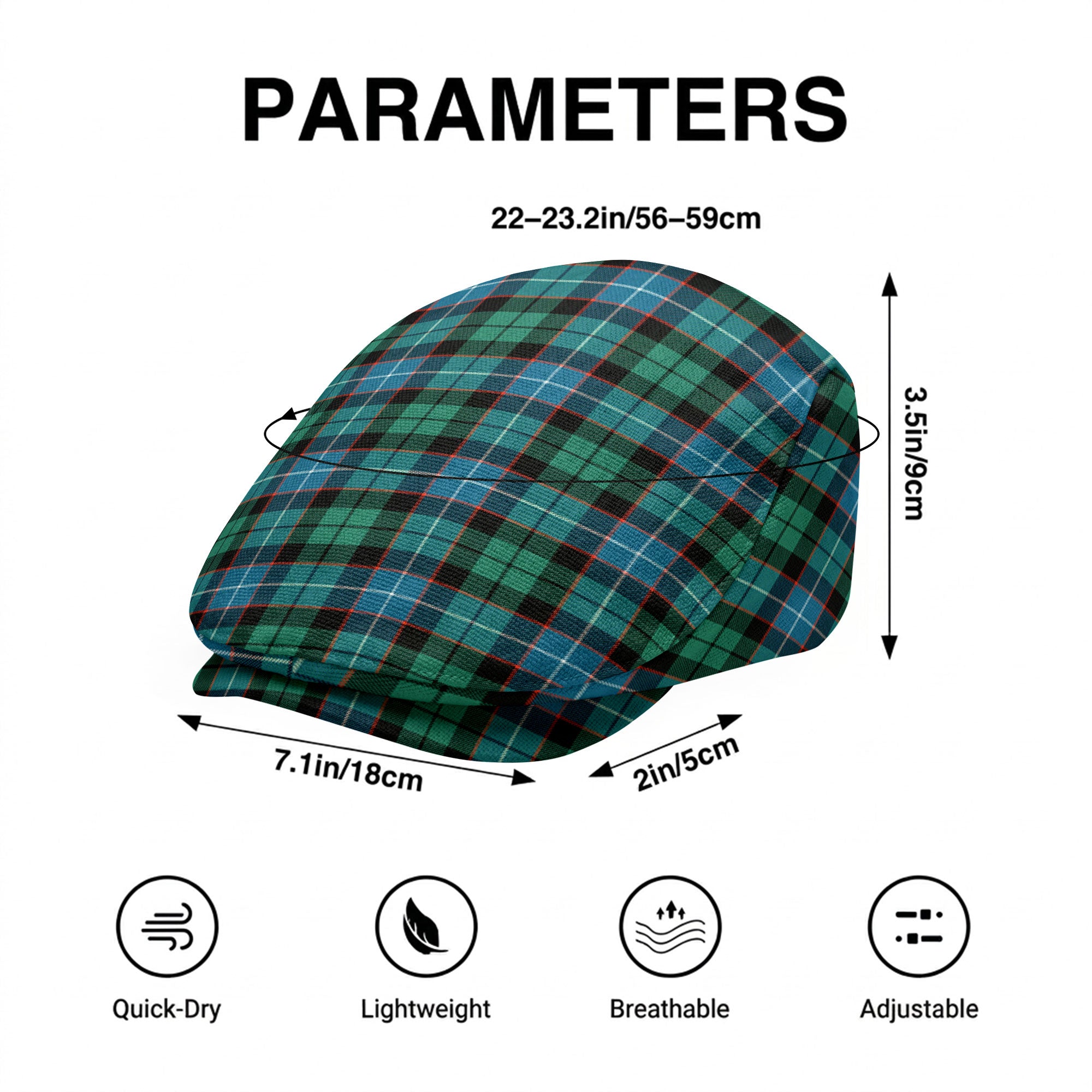 Mitchell Ancient Tartan Flat Caps