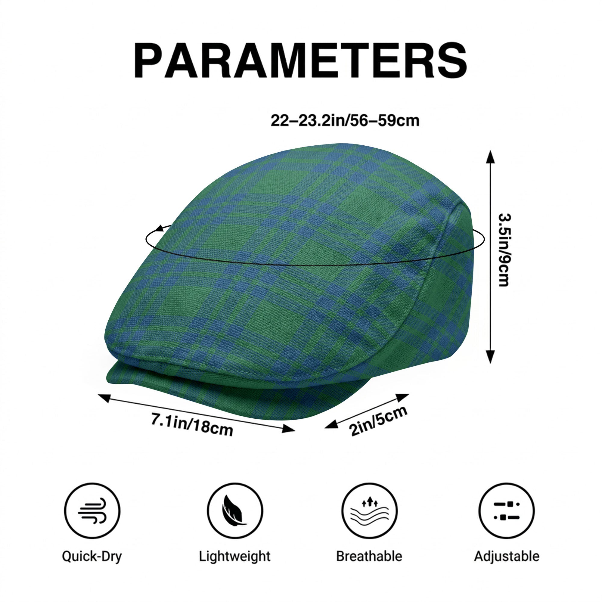 Montgomery Ancient Tartan Flat Caps