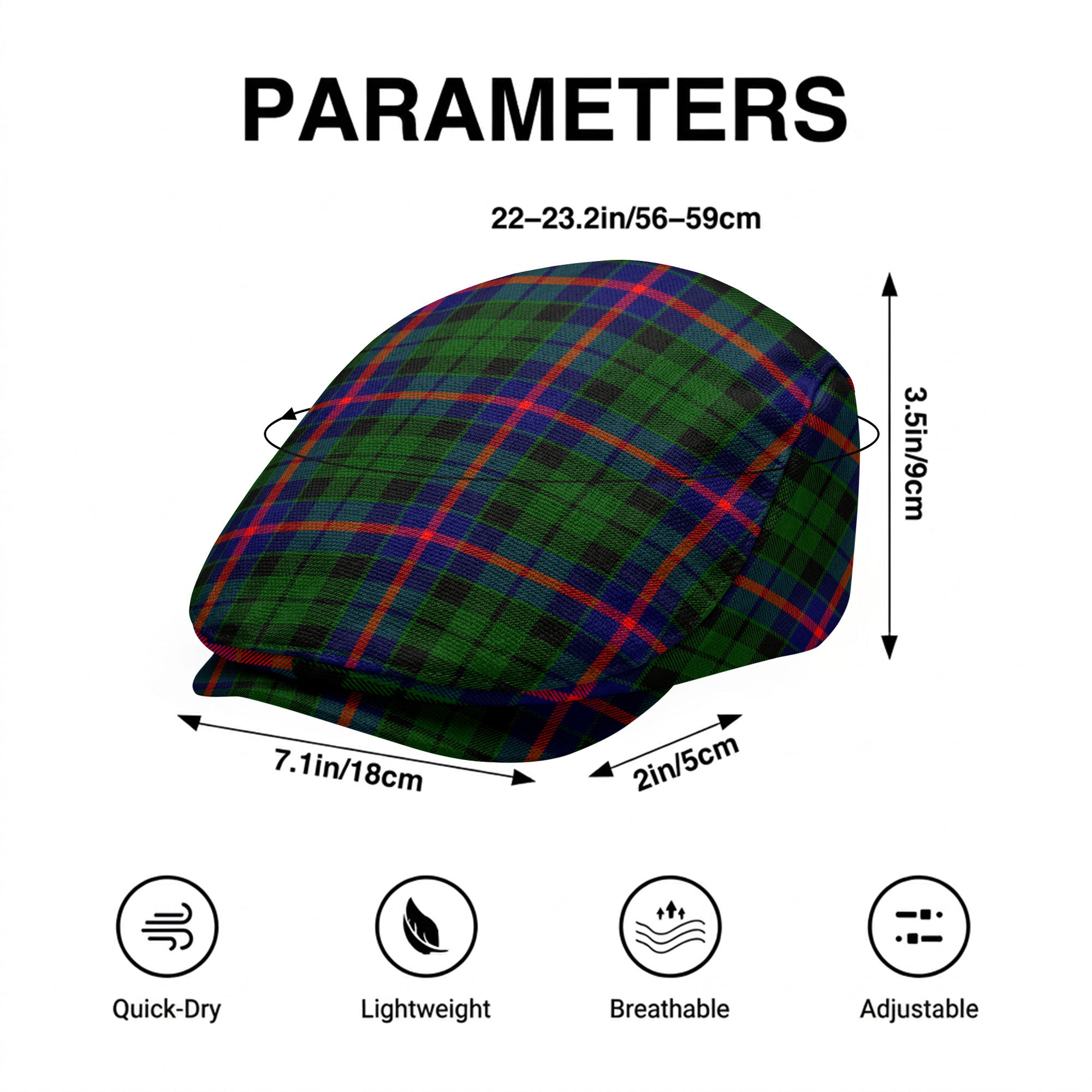 Morrison Modern Tartan Flat Caps