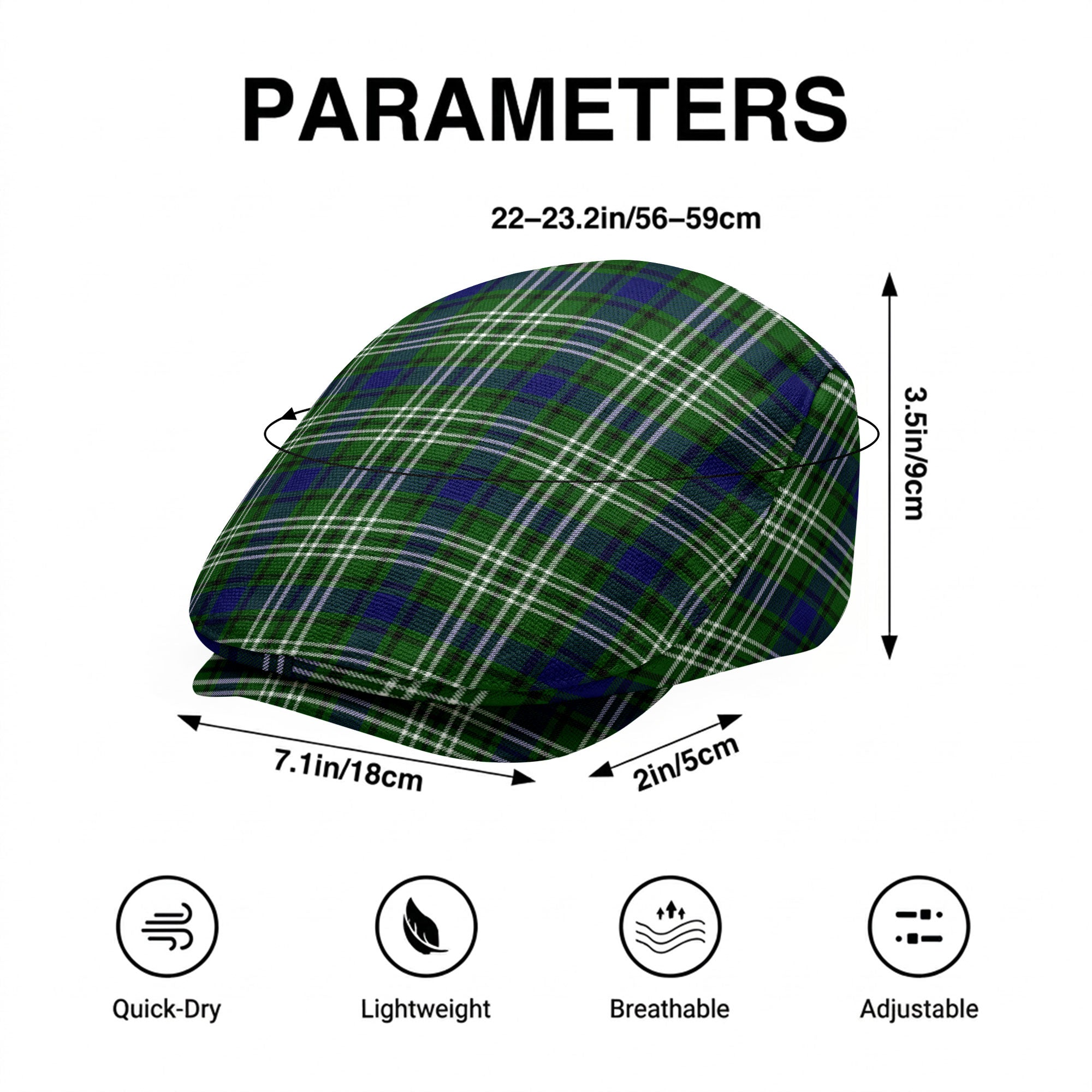 Mow Tartan Flat Caps
