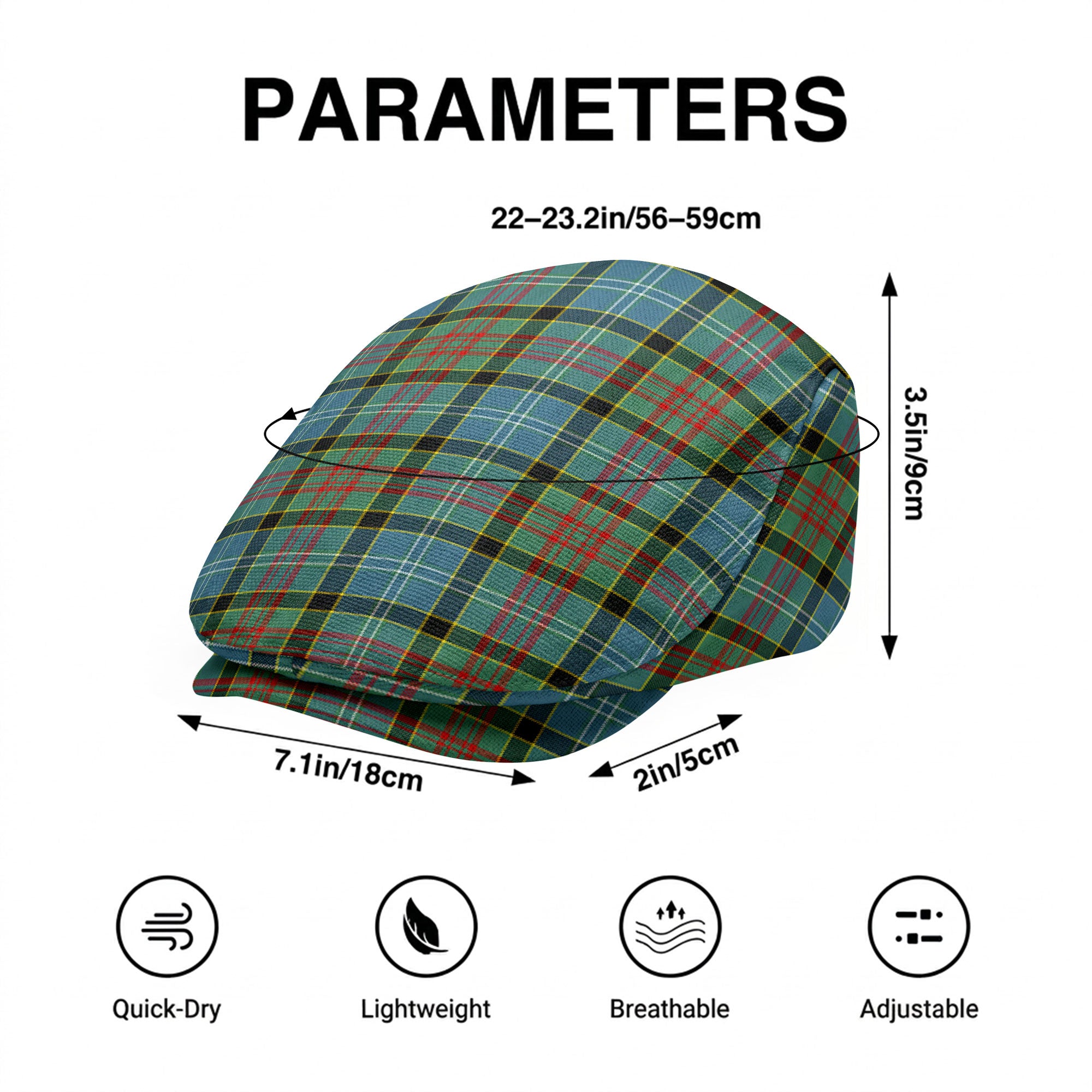 Porterfield Tartan Flat Caps