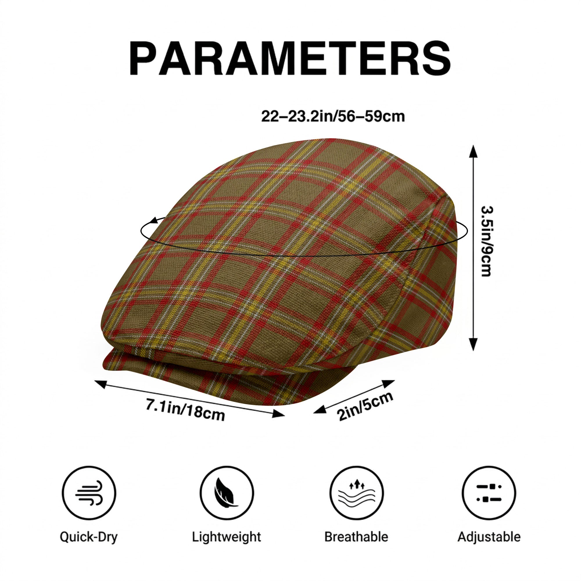 Reid Ancient Tartan Flat Caps