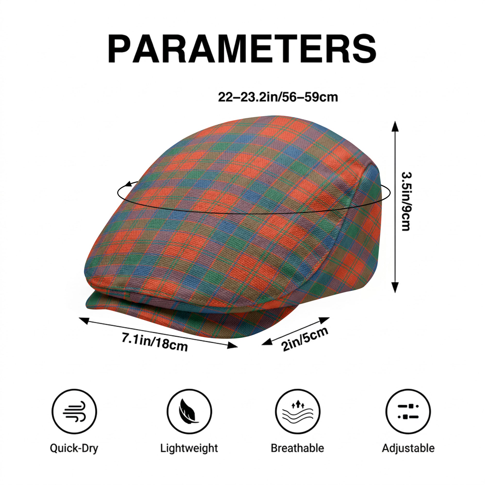 Robertson Ancient Tartan Flat Caps