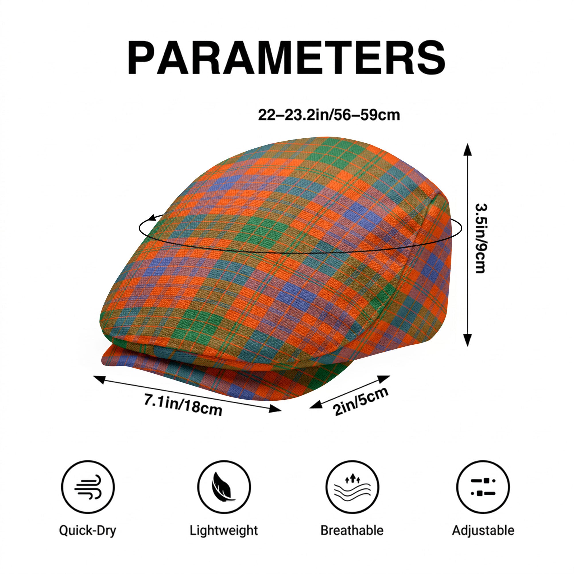 Ross Ancient Tartan Flat Caps