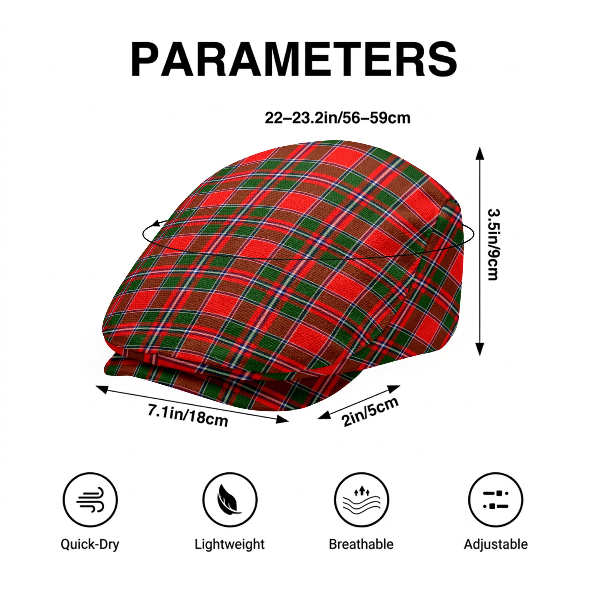 Spens (or Spence) Tartan Flat Caps