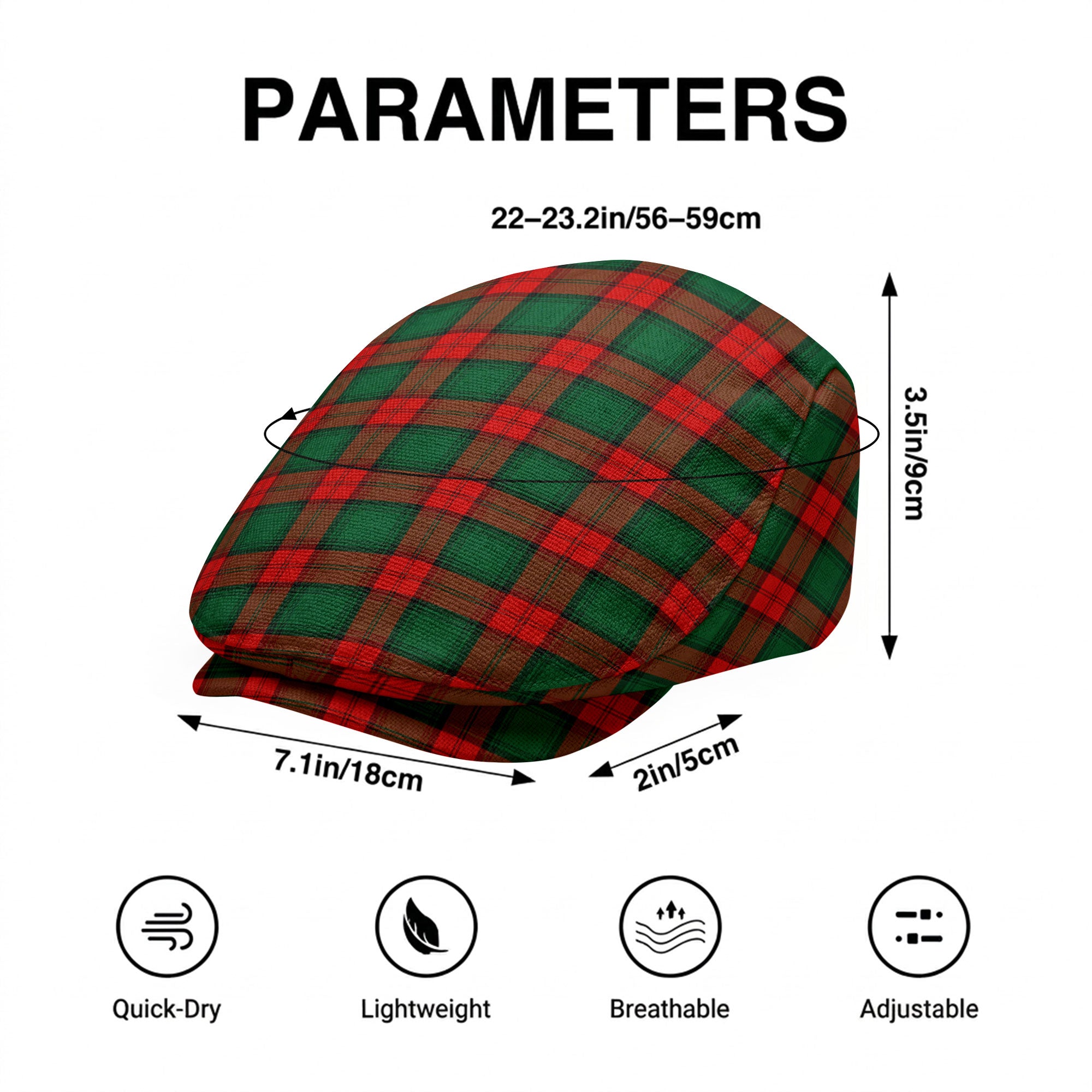 Stewart Atholl Modern Tartan Flat Caps