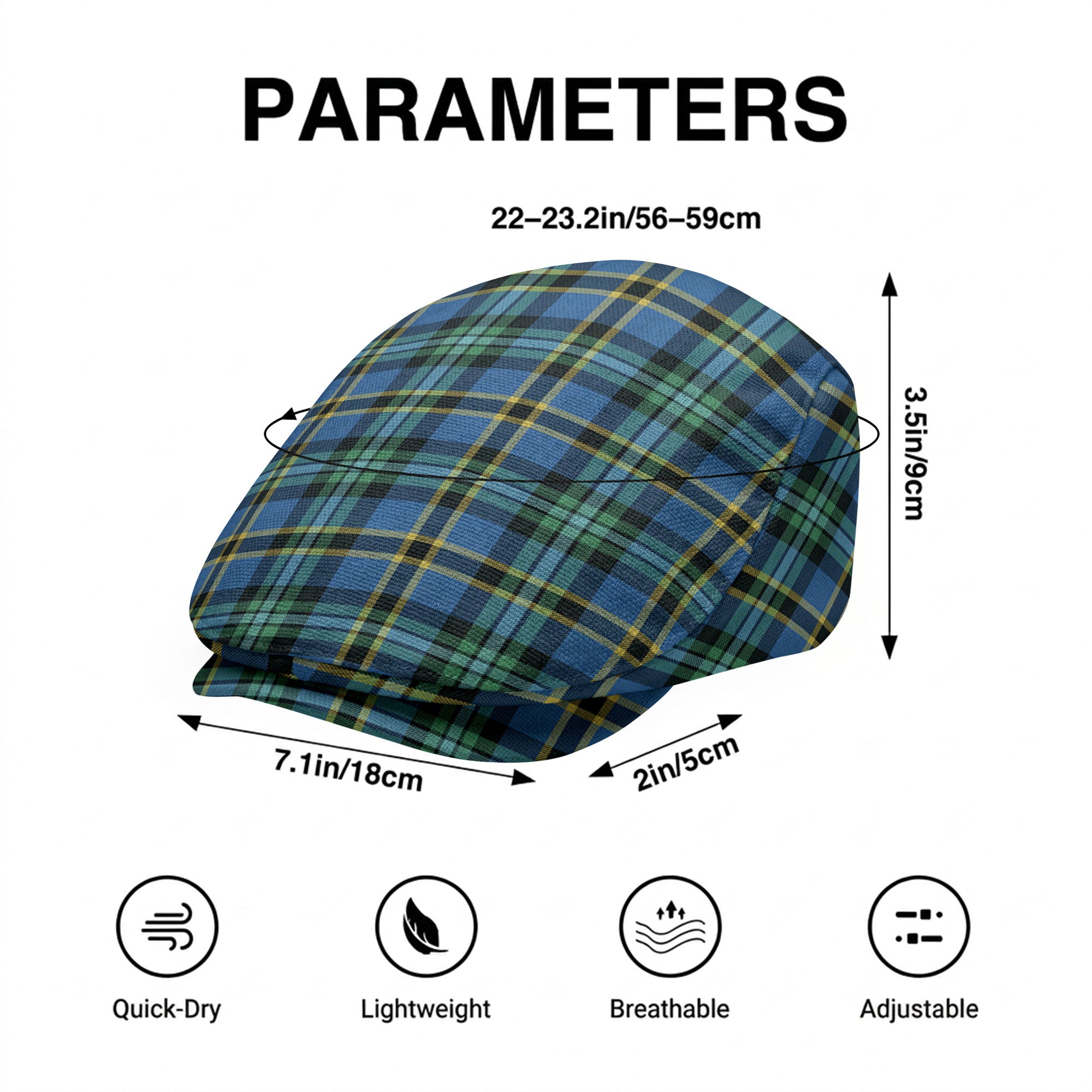 Weir Ancient Tartan Flat Caps