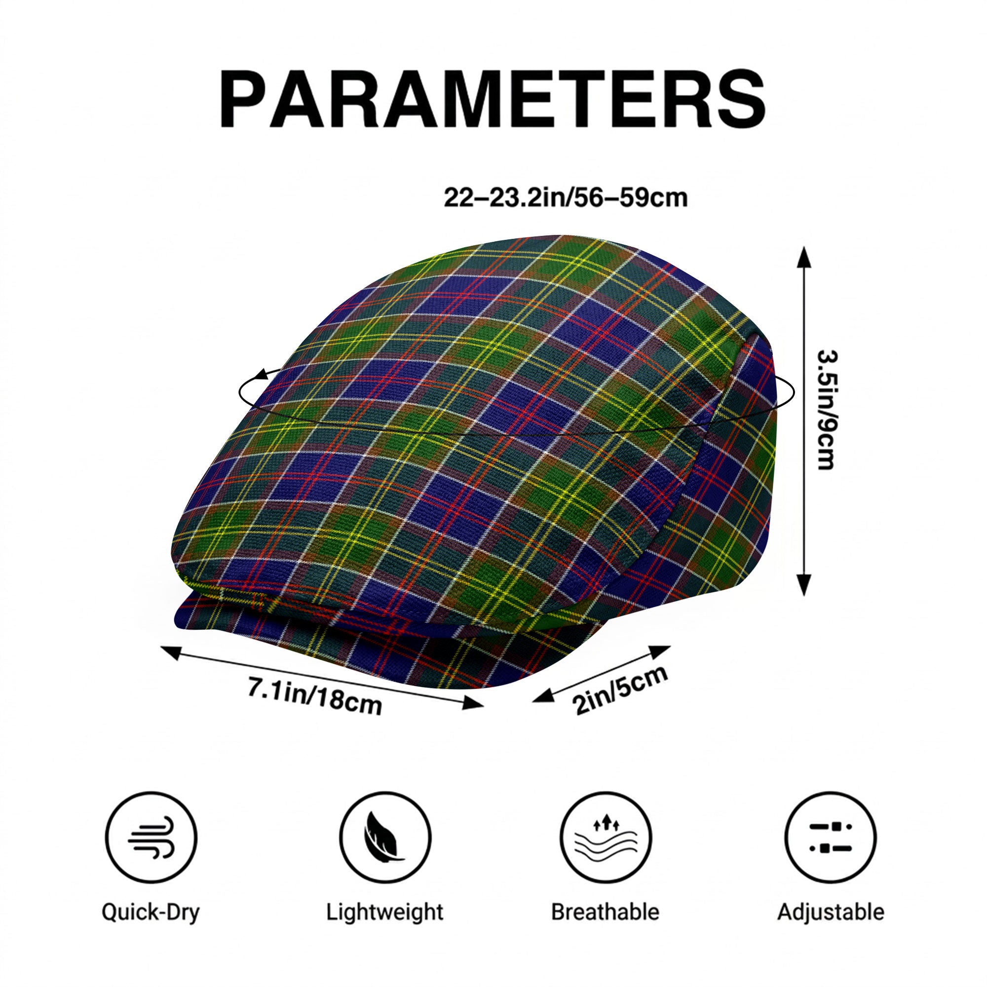 Whiteford Tartan Flat Caps