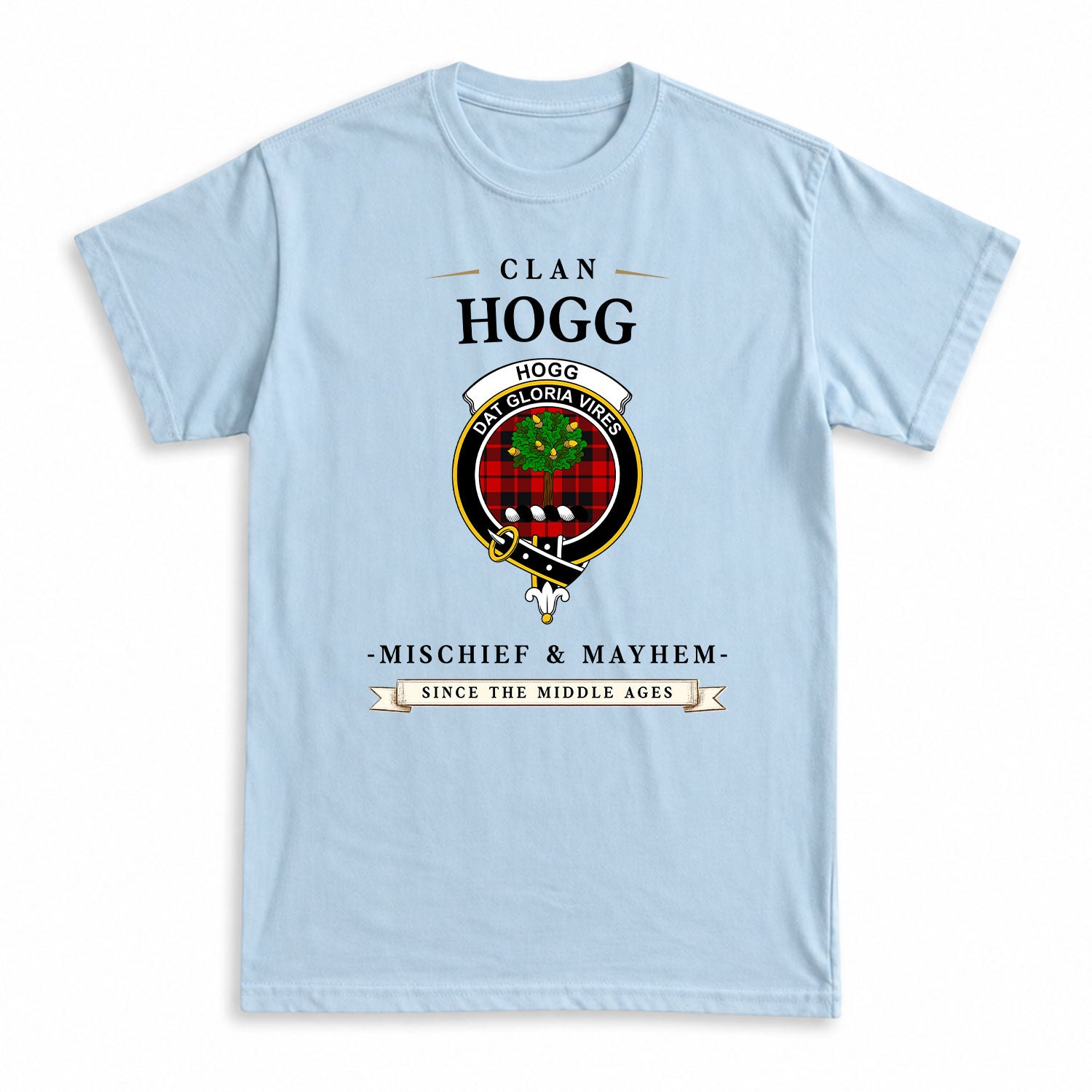 Hogg Tartan Crest Mischief and Mayhem T-shirt
