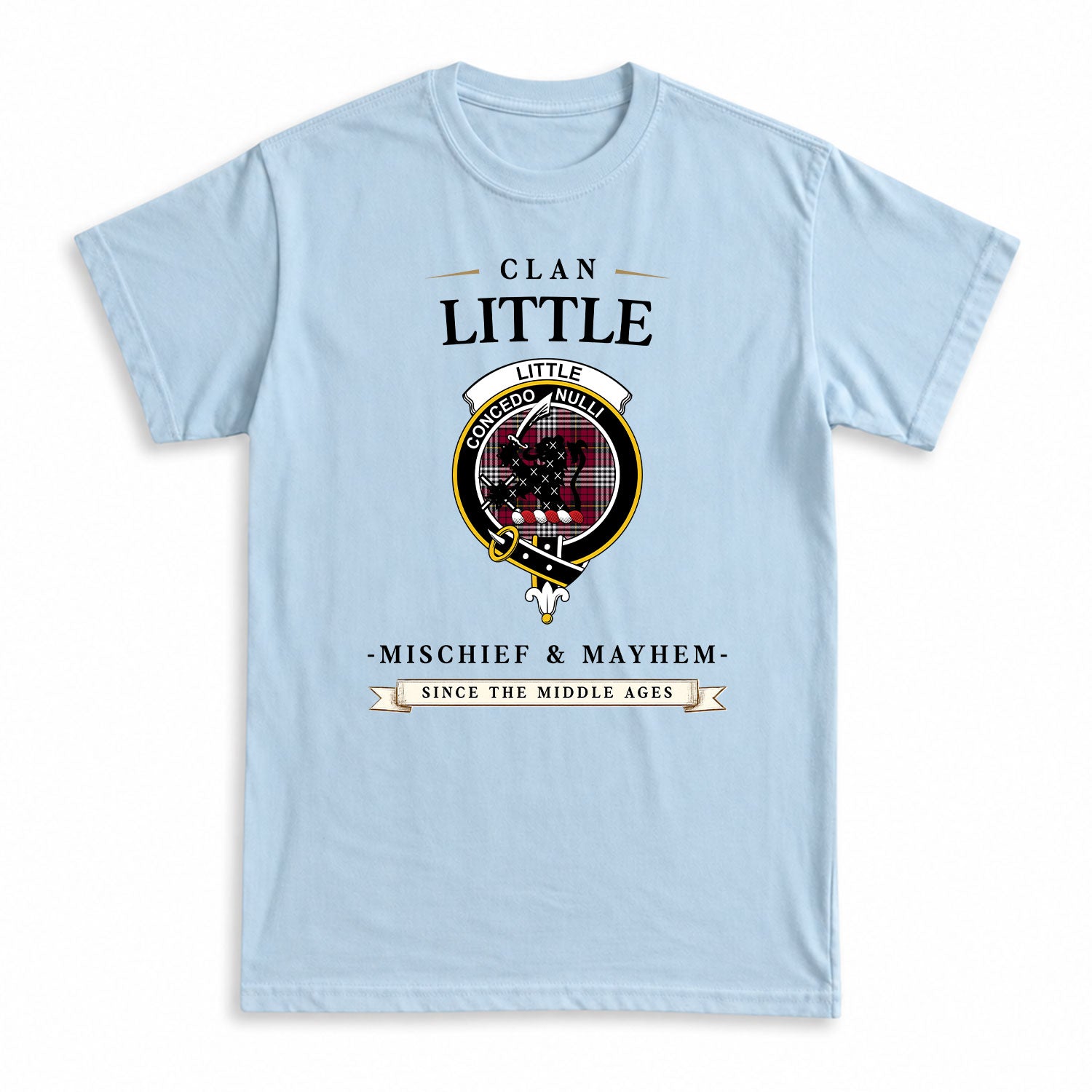 Little Tartan Crest Mischief and Mayhem T-shirt