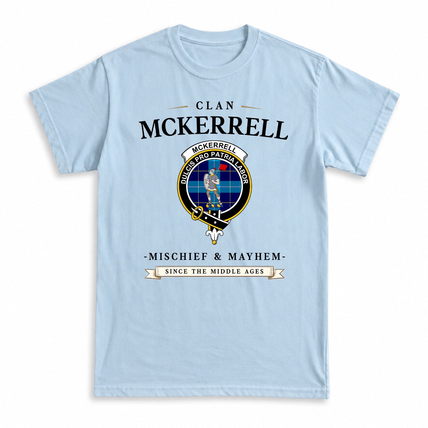 McKerrell Tartan Crest Mischief and Mayhem T-shirt