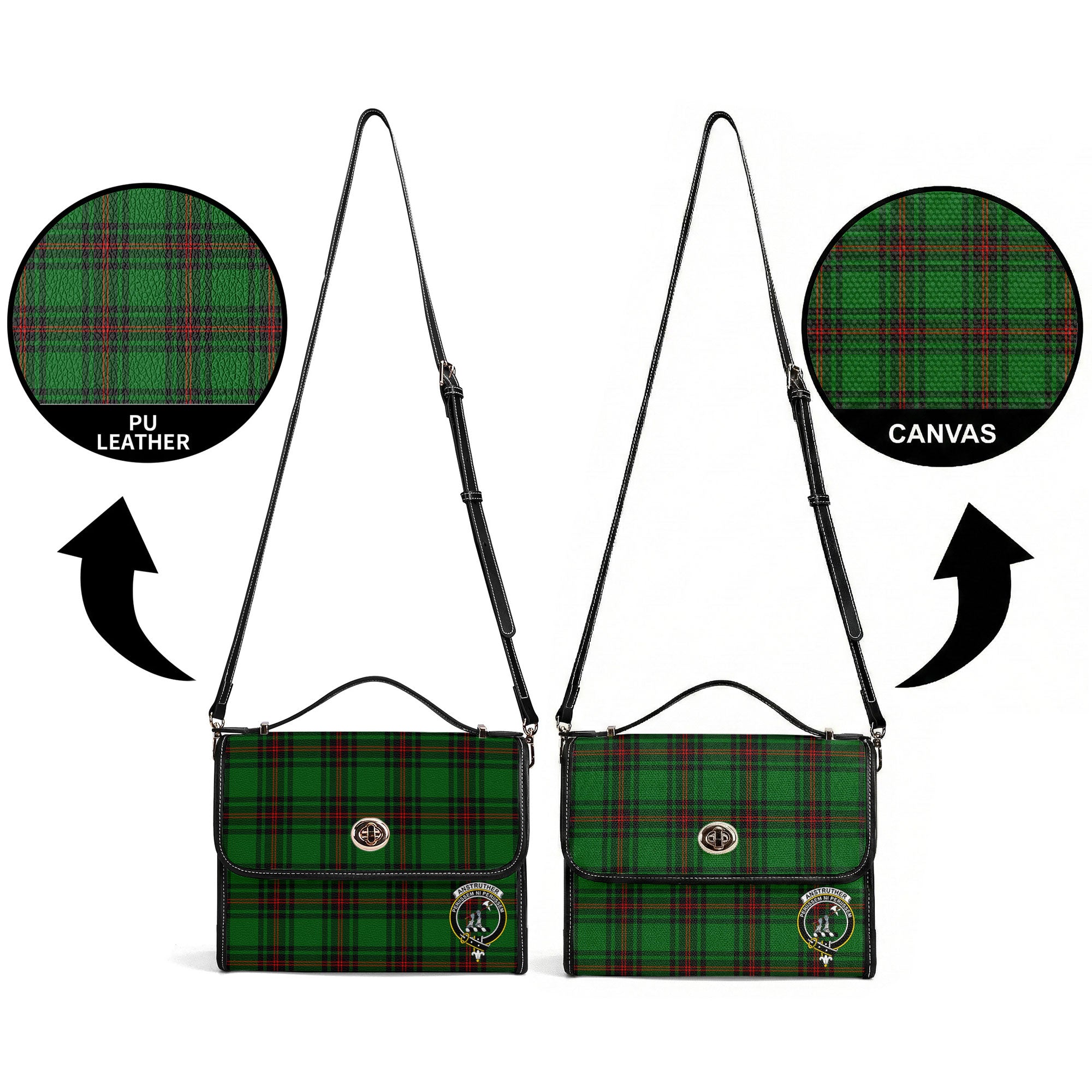 Anstruther Tartan Crest Satchel Bag