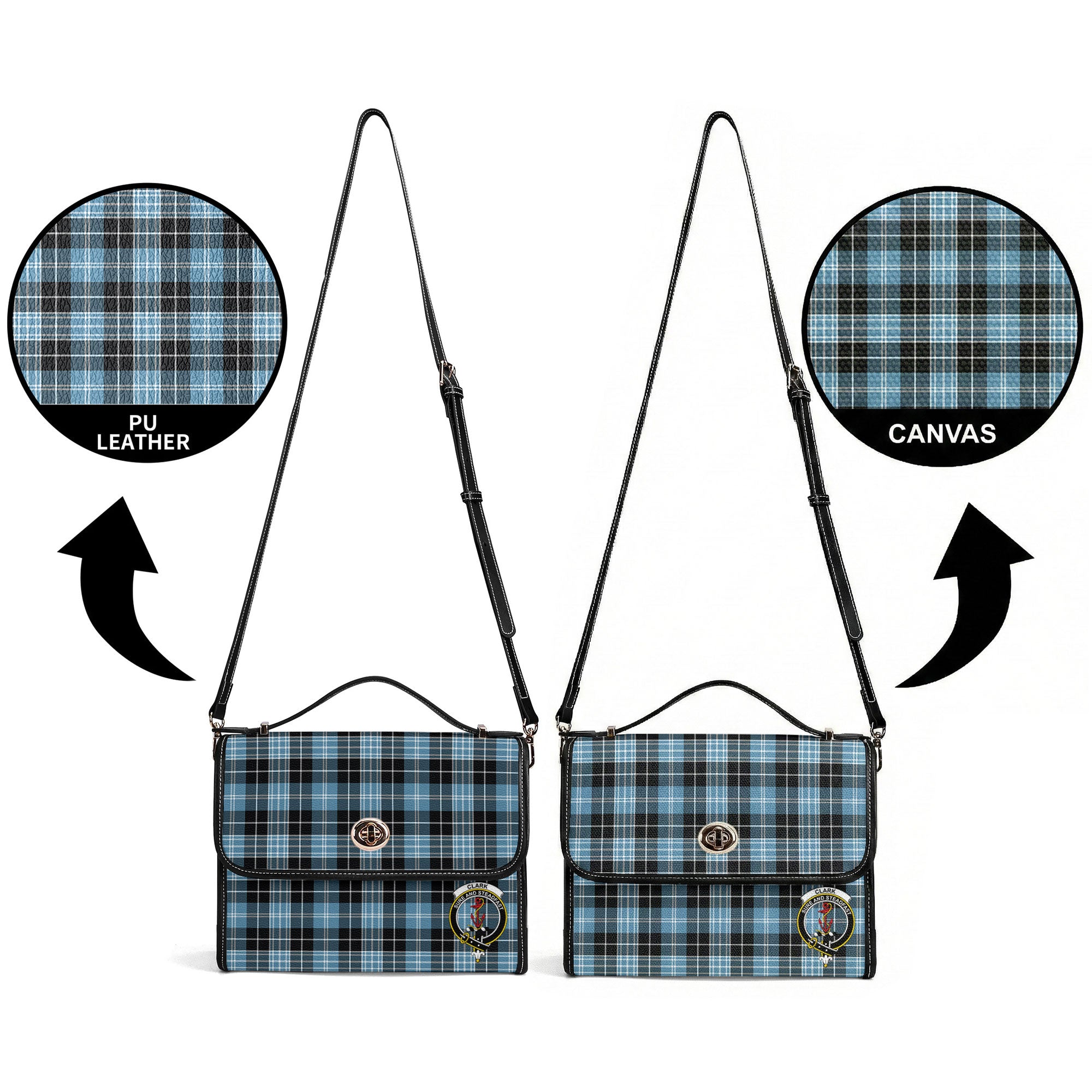 Clark Ancient Tartan Crest Satchel Bag