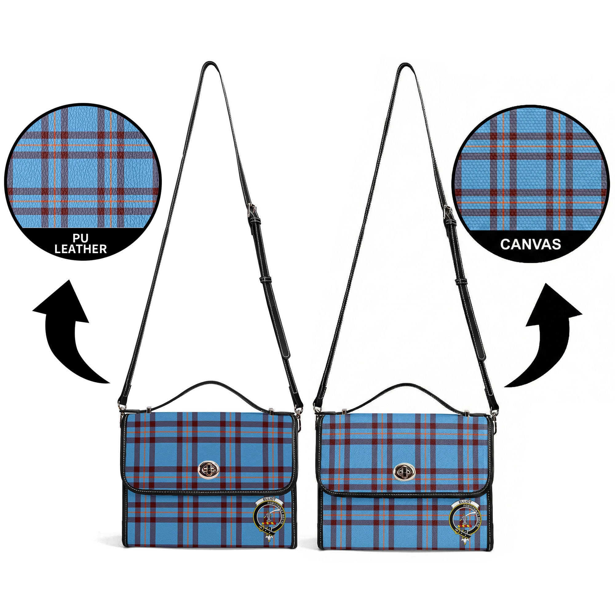 Elliot Ancient Tartan Crest Satchel Bag