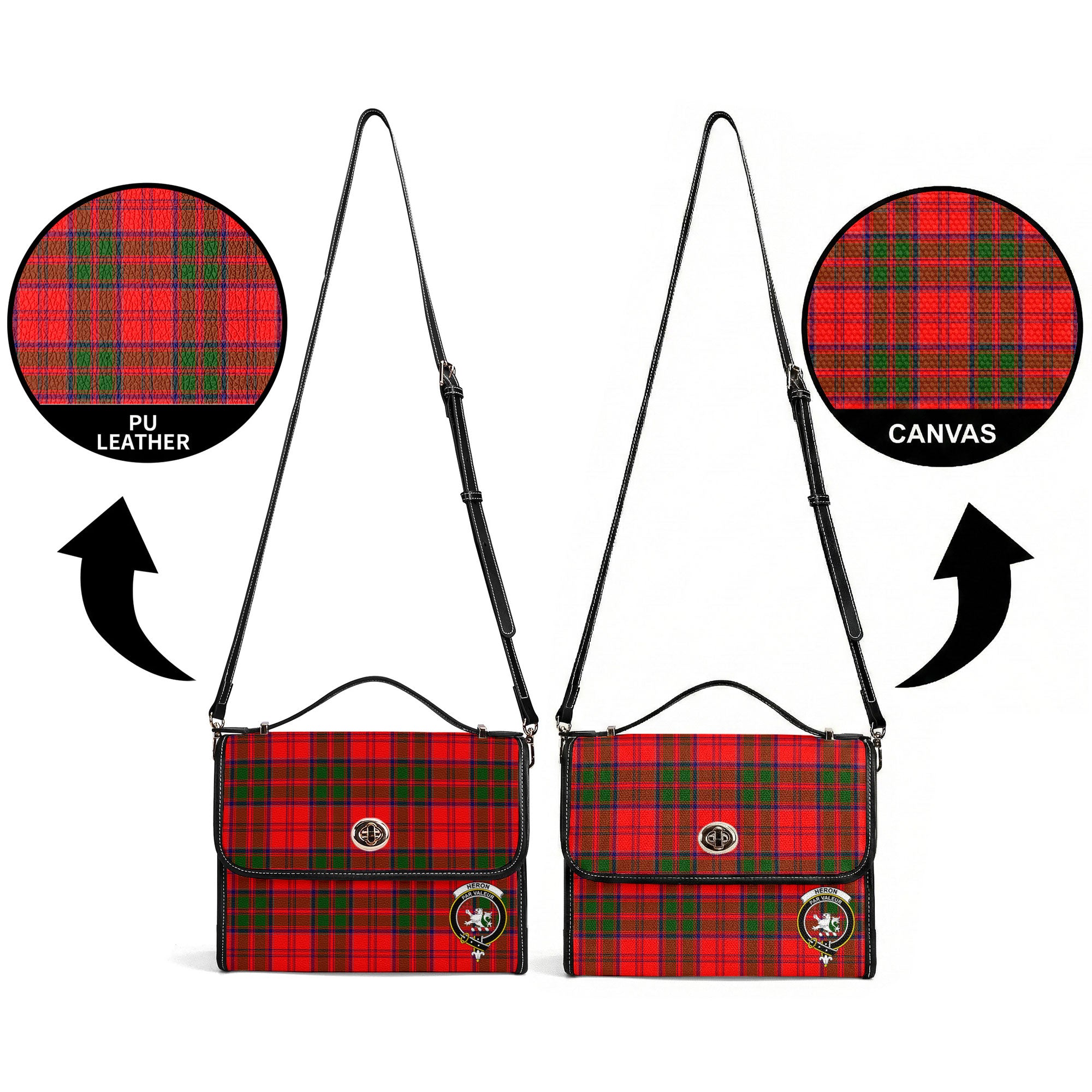 Heron Tartan Crest Satchel Bag