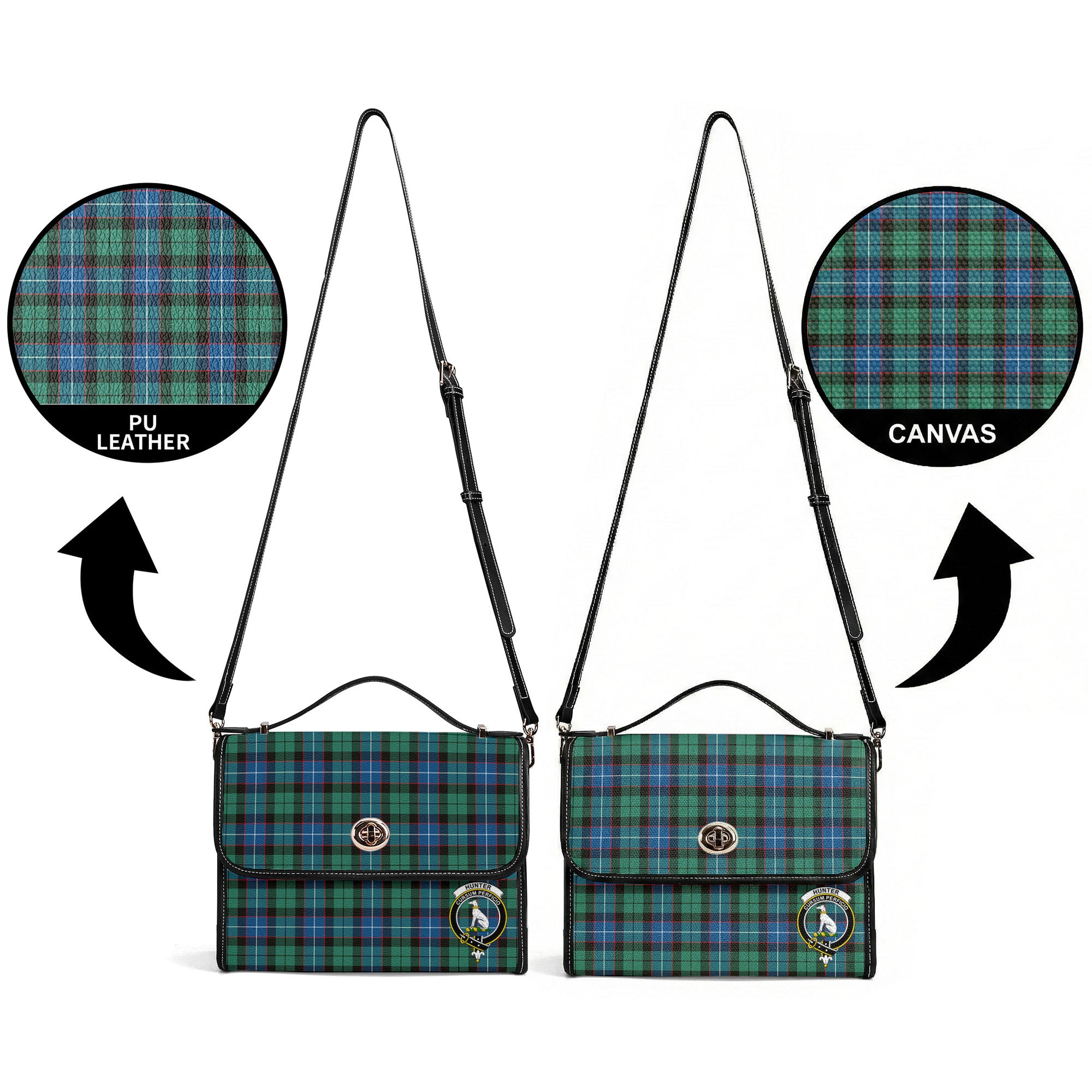 Hunter Ancient Tartan Crest Satchel Bag