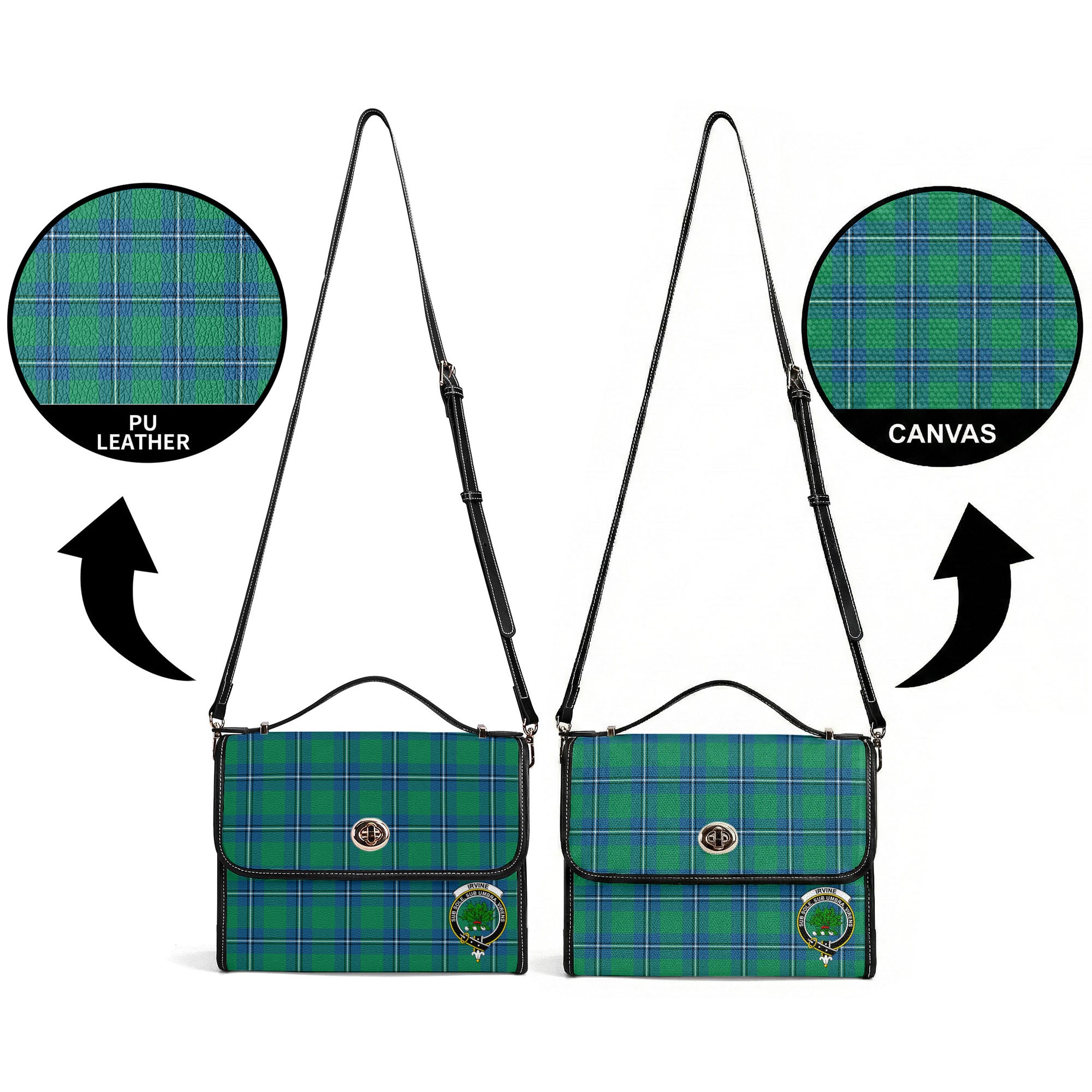 Irvine Ancient Tartan Crest Satchel Bag