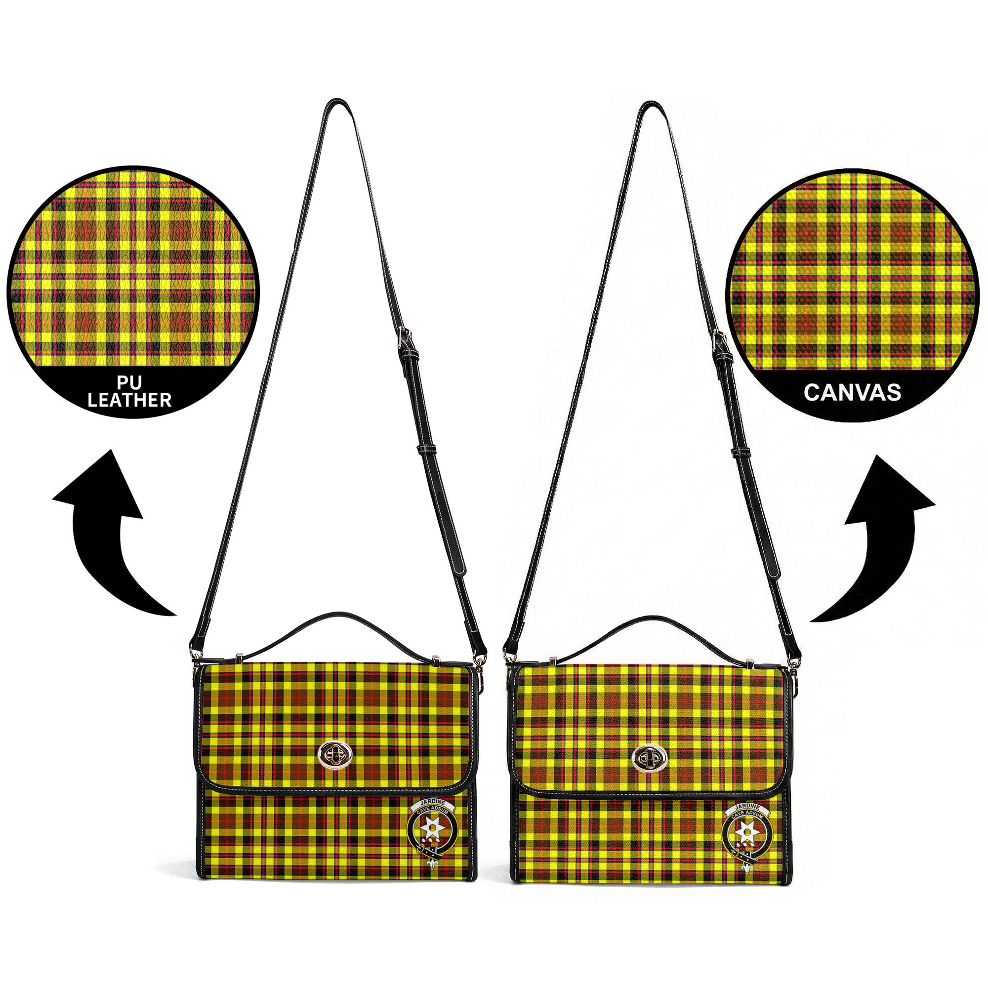 Jardine Tartan Crest Satchel Bag