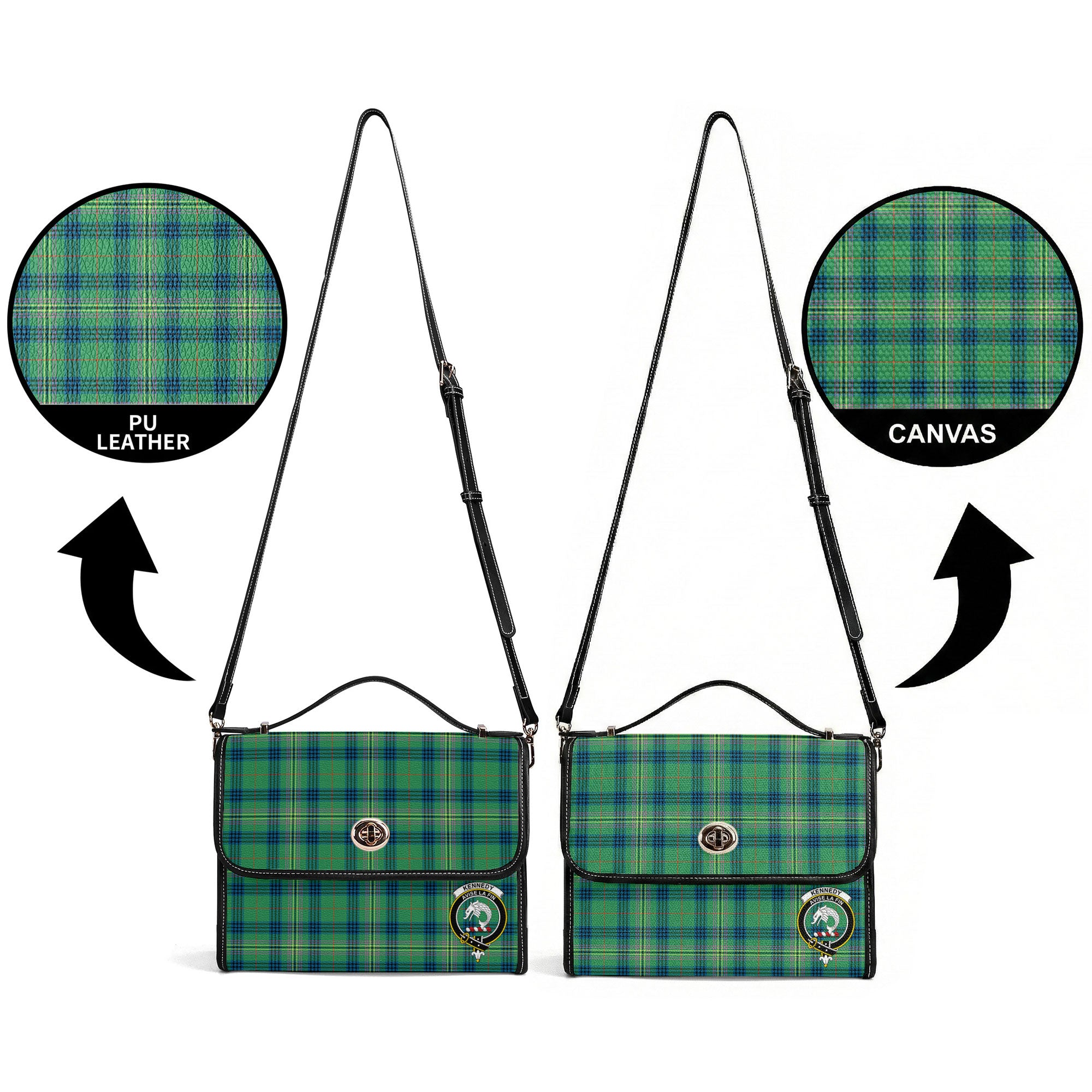 Kennedy Ancient Tartan Crest Satchel Bag