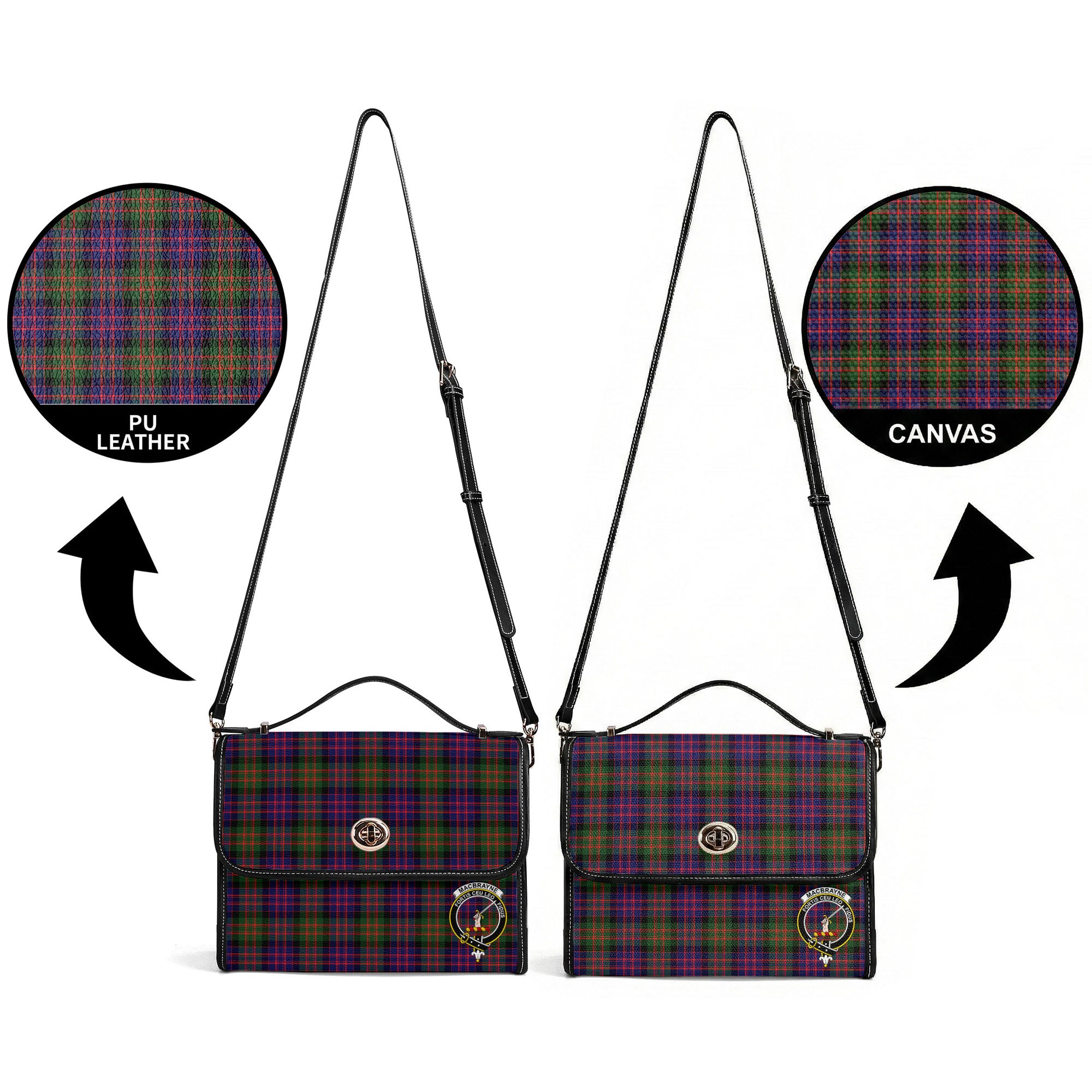 MacBrayne Tartan Crest Satchel Bag