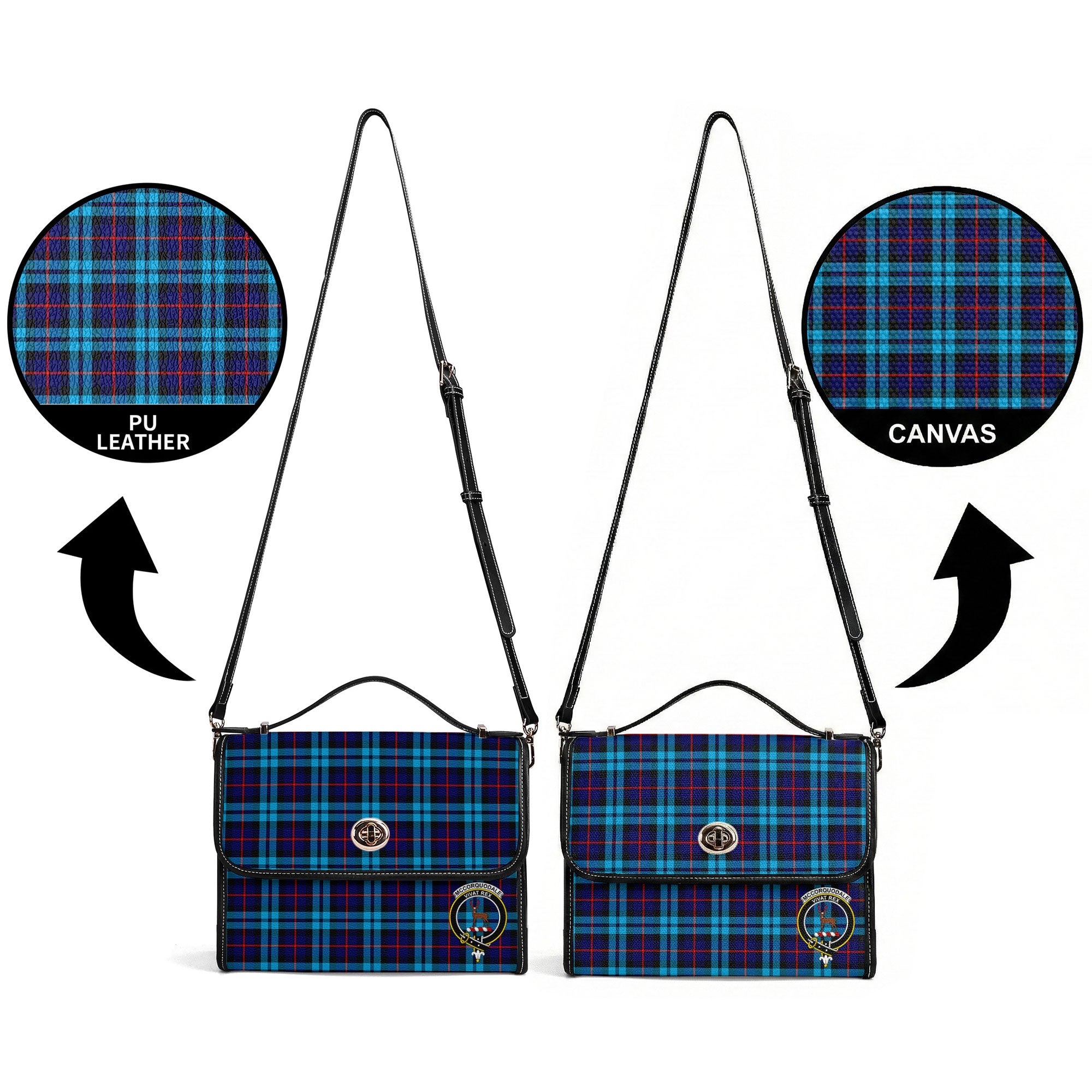 McCorquodale Tartan Crest Satchel Bag