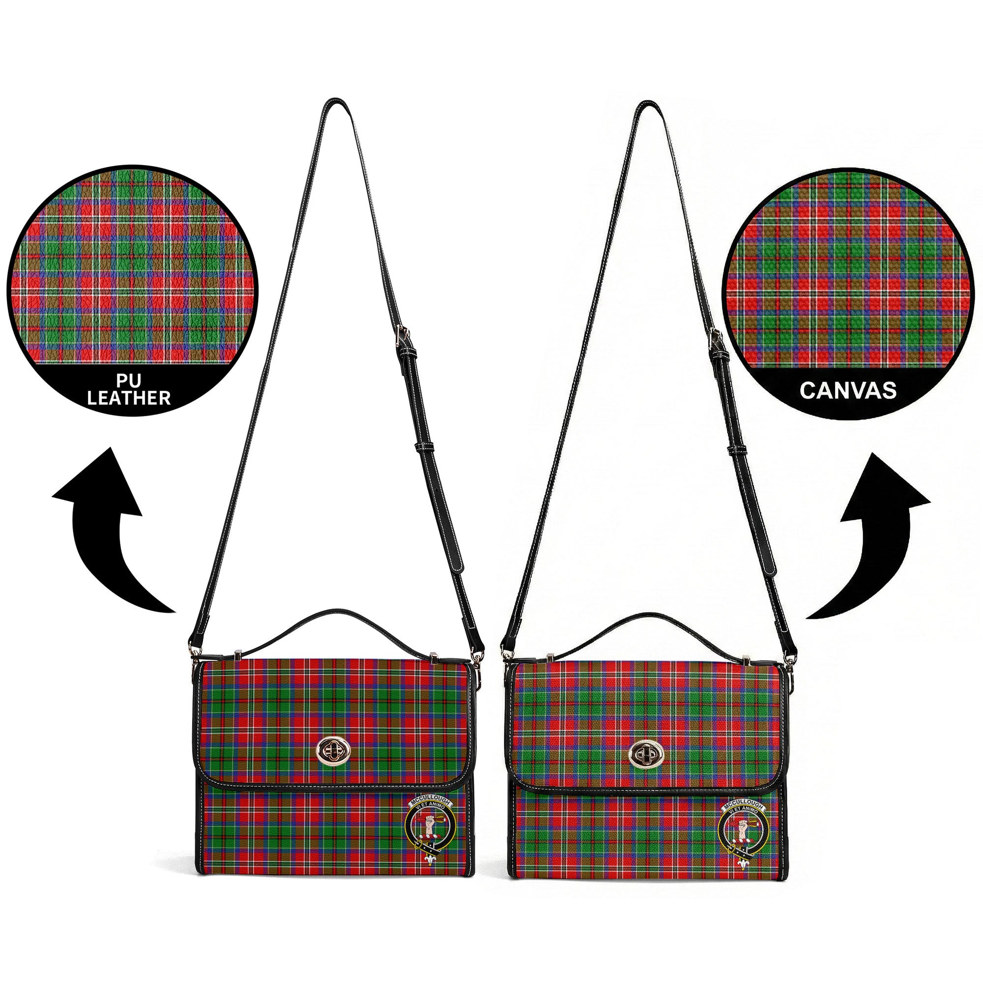 McCullough Tartan Crest Satchel Bag