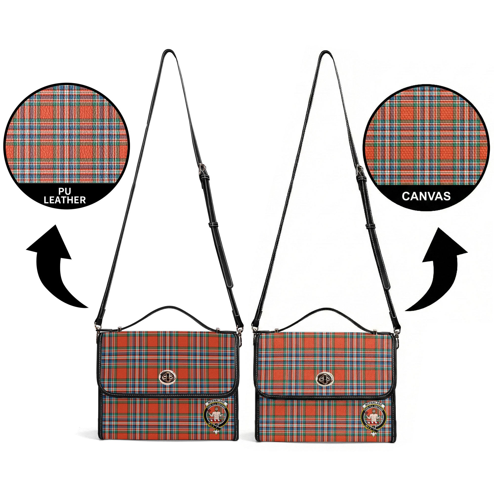 McFarlane Ancient Tartan Crest Satchel Bag