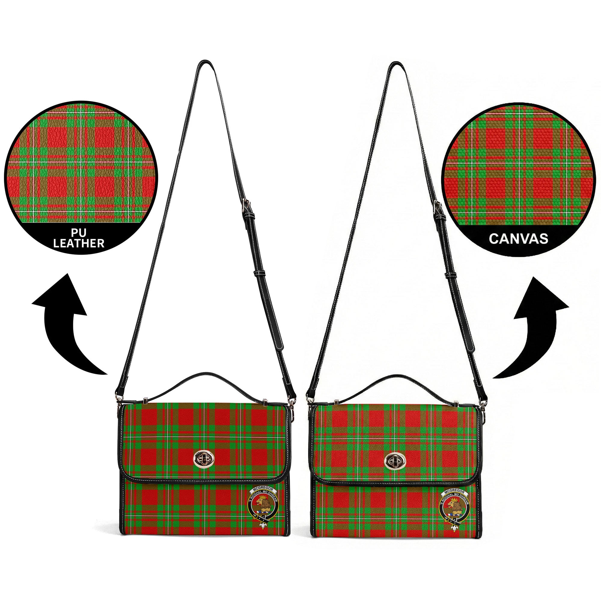 McGregor Modern Tartan Crest Satchel Bag