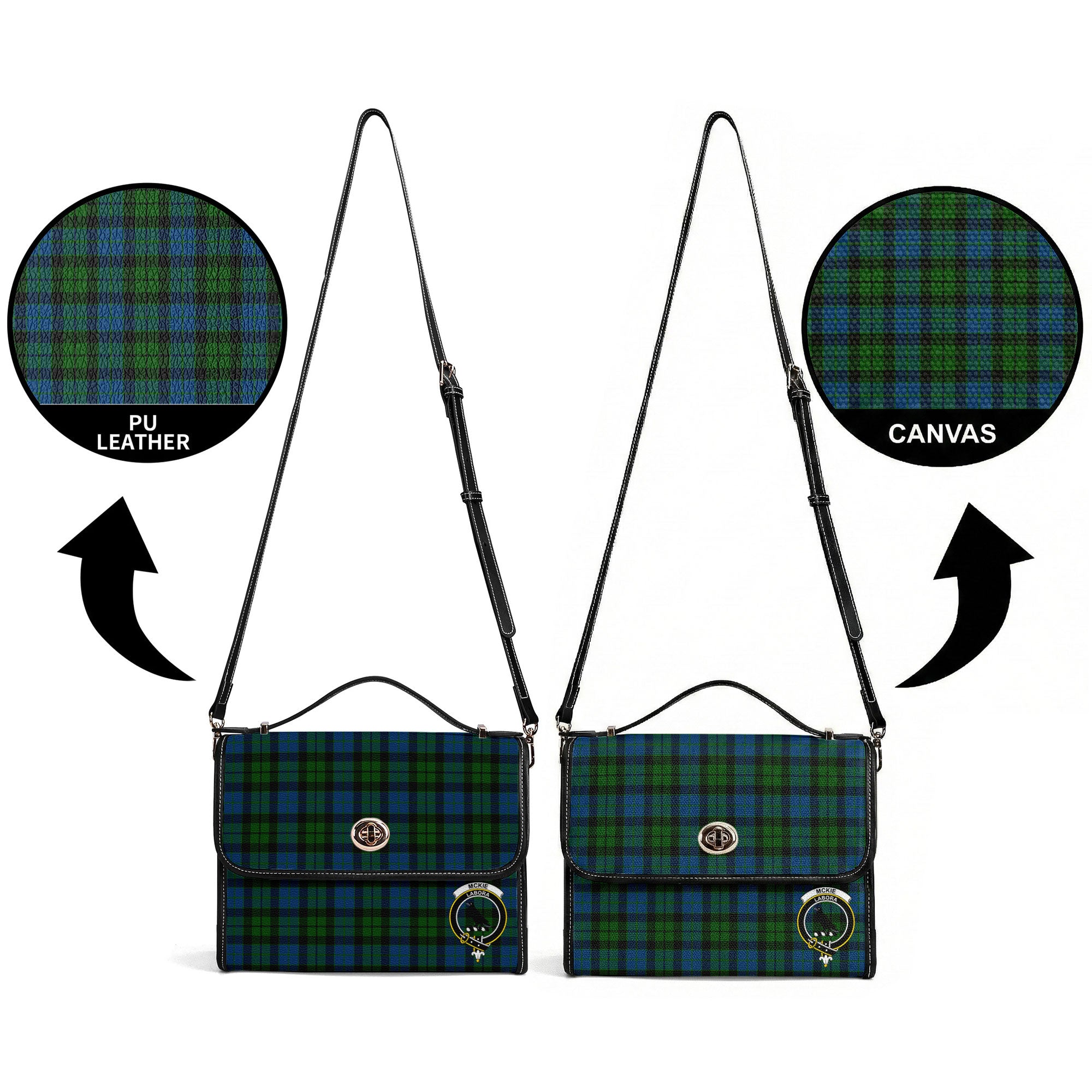 McKie Tartan Crest Satchel Bag