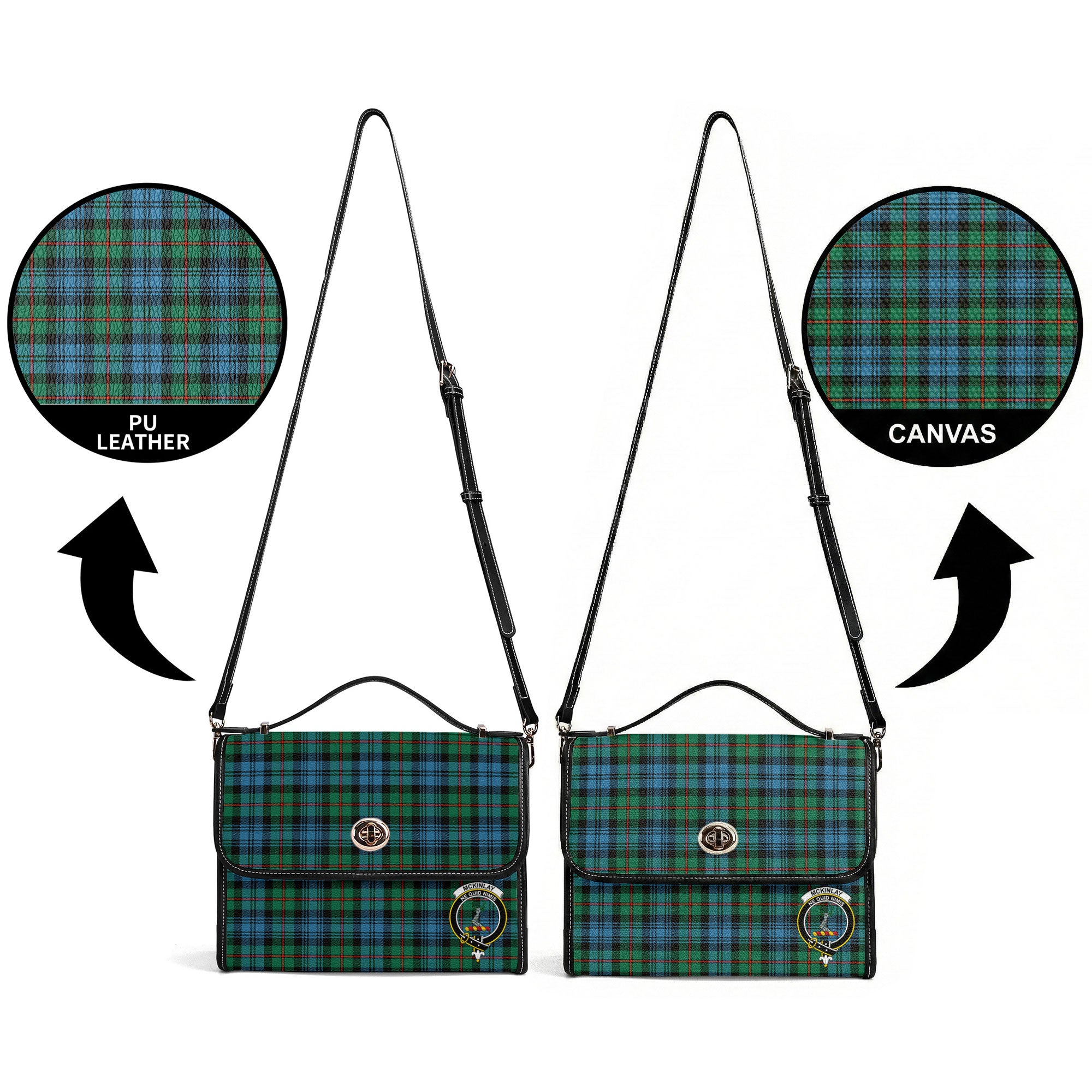 McKinlay Ancient Tartan Crest Satchel Bag