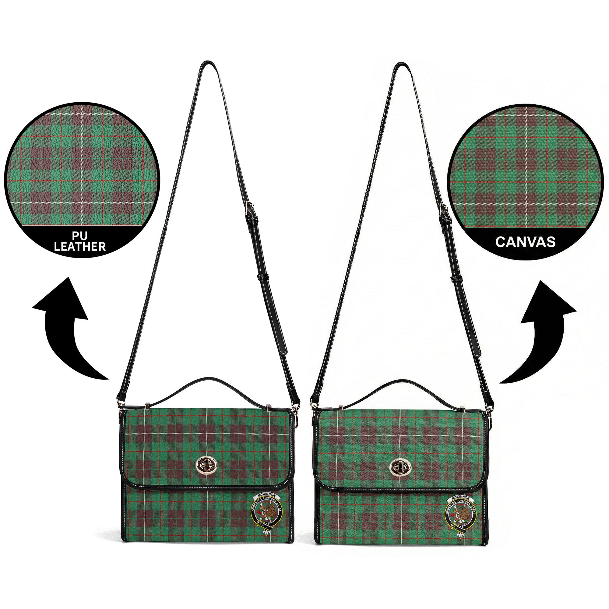 McKinnon Hunting Ancient Tartan Crest Satchel Bag