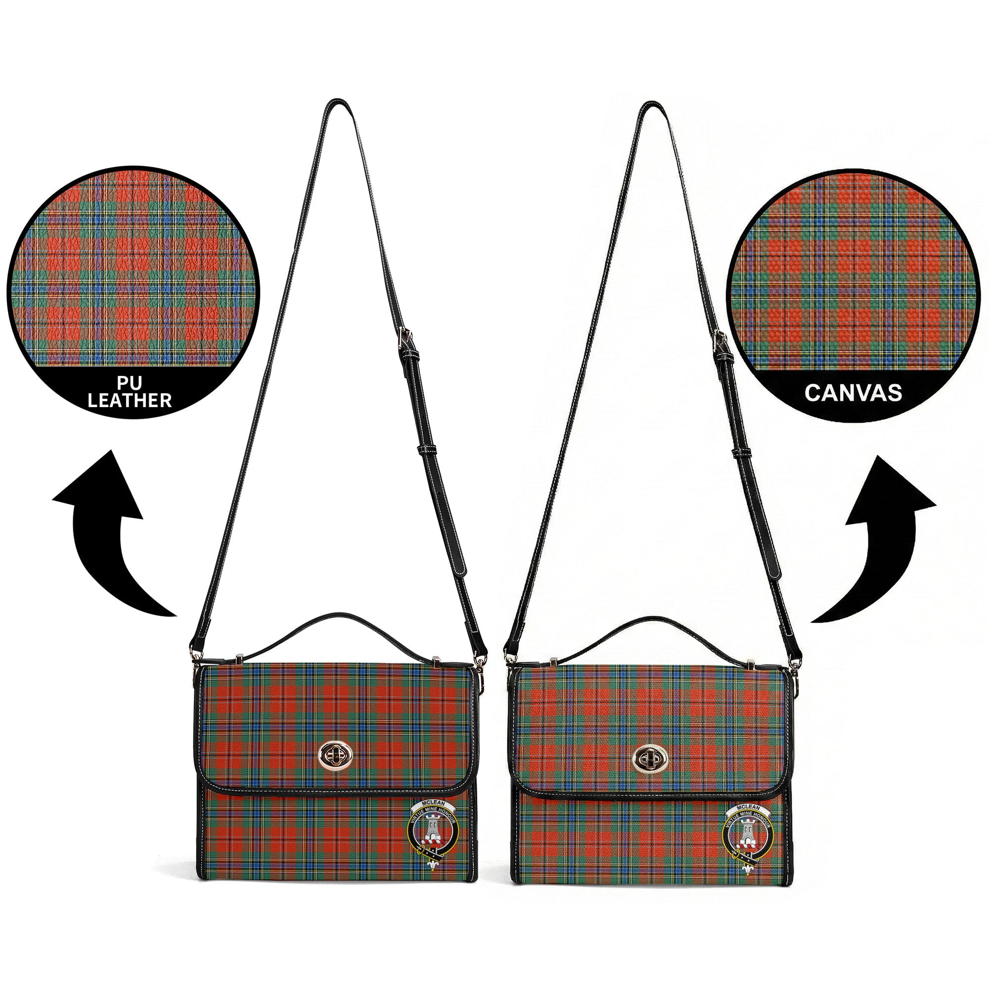 McLean of Duart Ancient Tartan Crest Satchel Bag