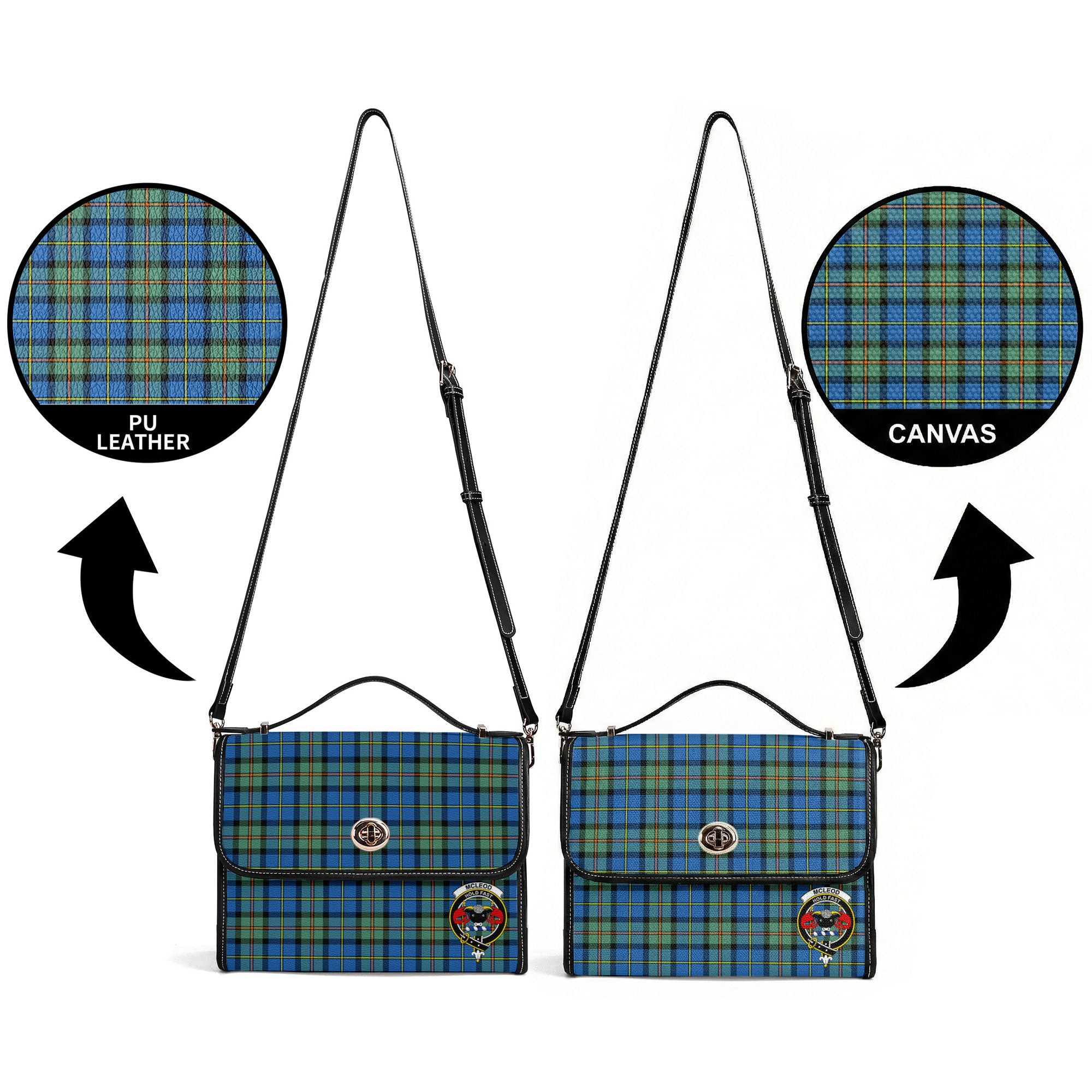 McLeod of Harris Ancient Tartan Crest Satchel Bag