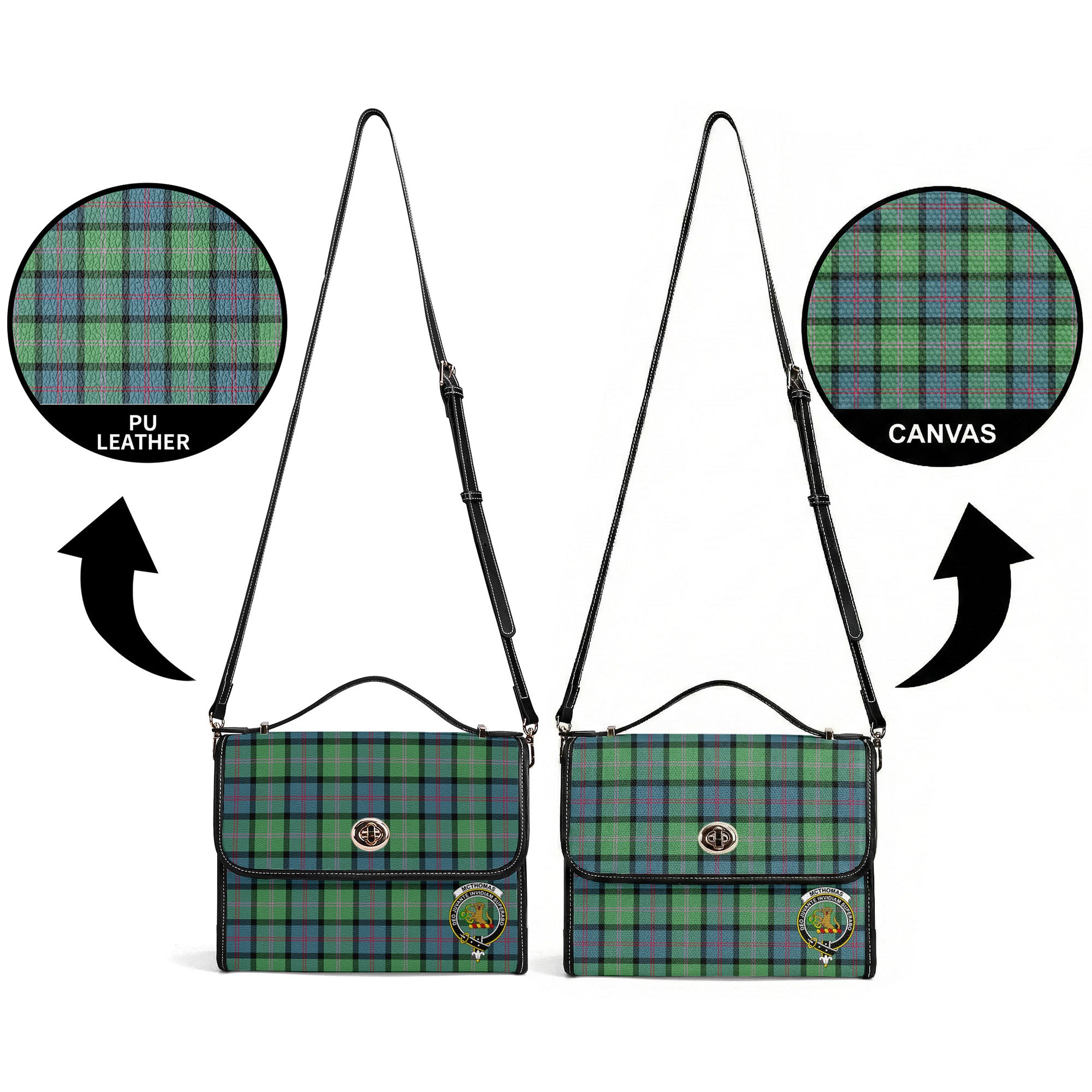 McThomas Ancient Tartan Crest Satchel Bag