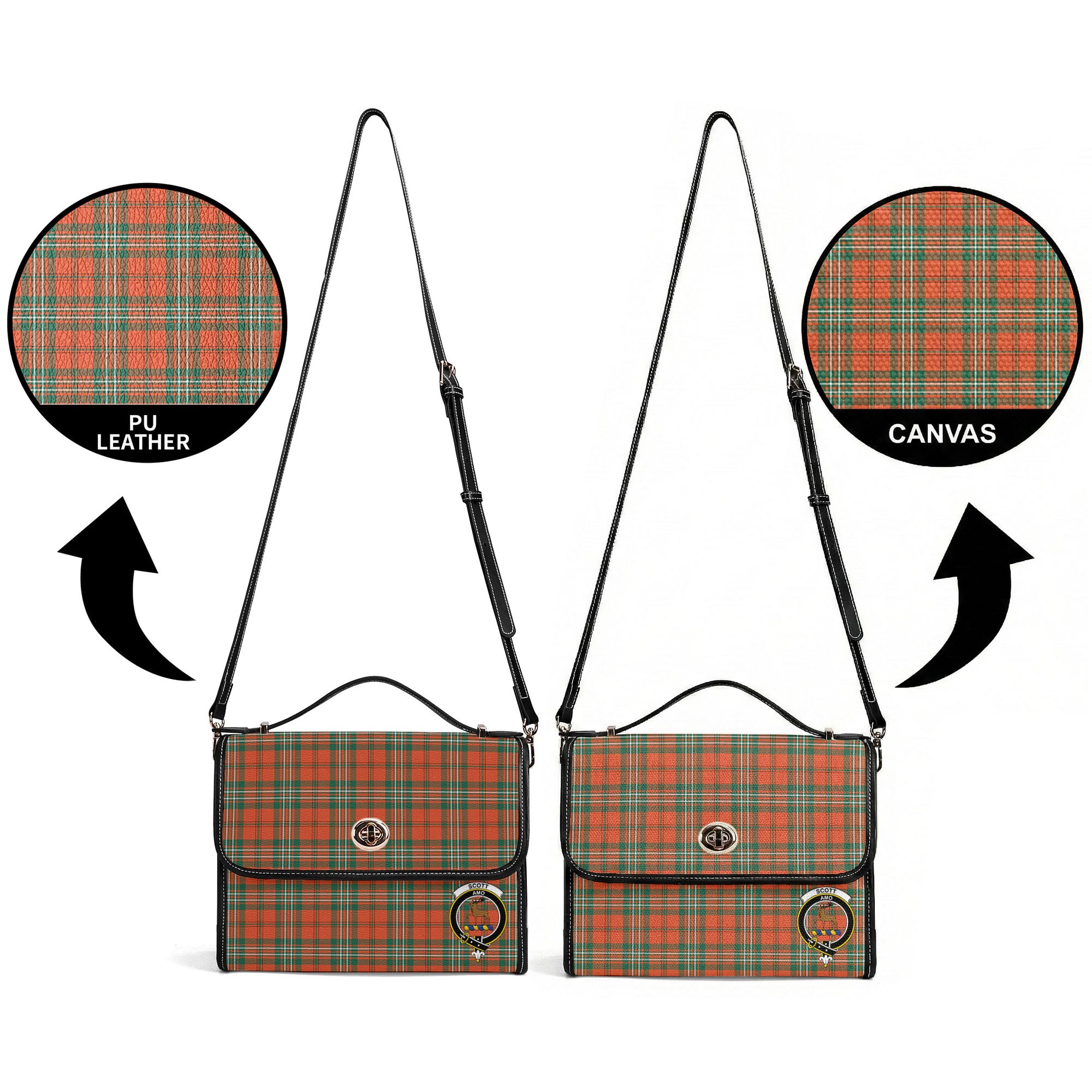 Scott Ancient Tartan Crest Satchel Bag