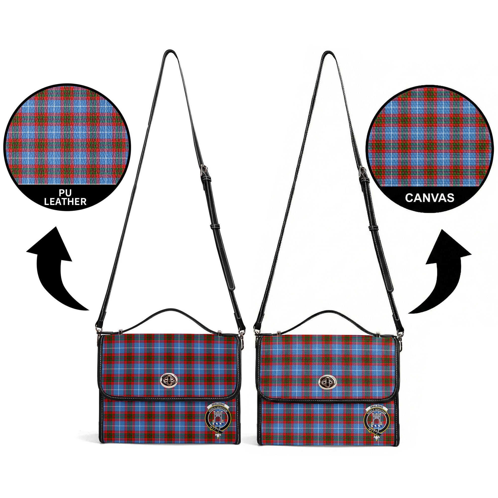 Spalding Tartan Crest Satchel Bag