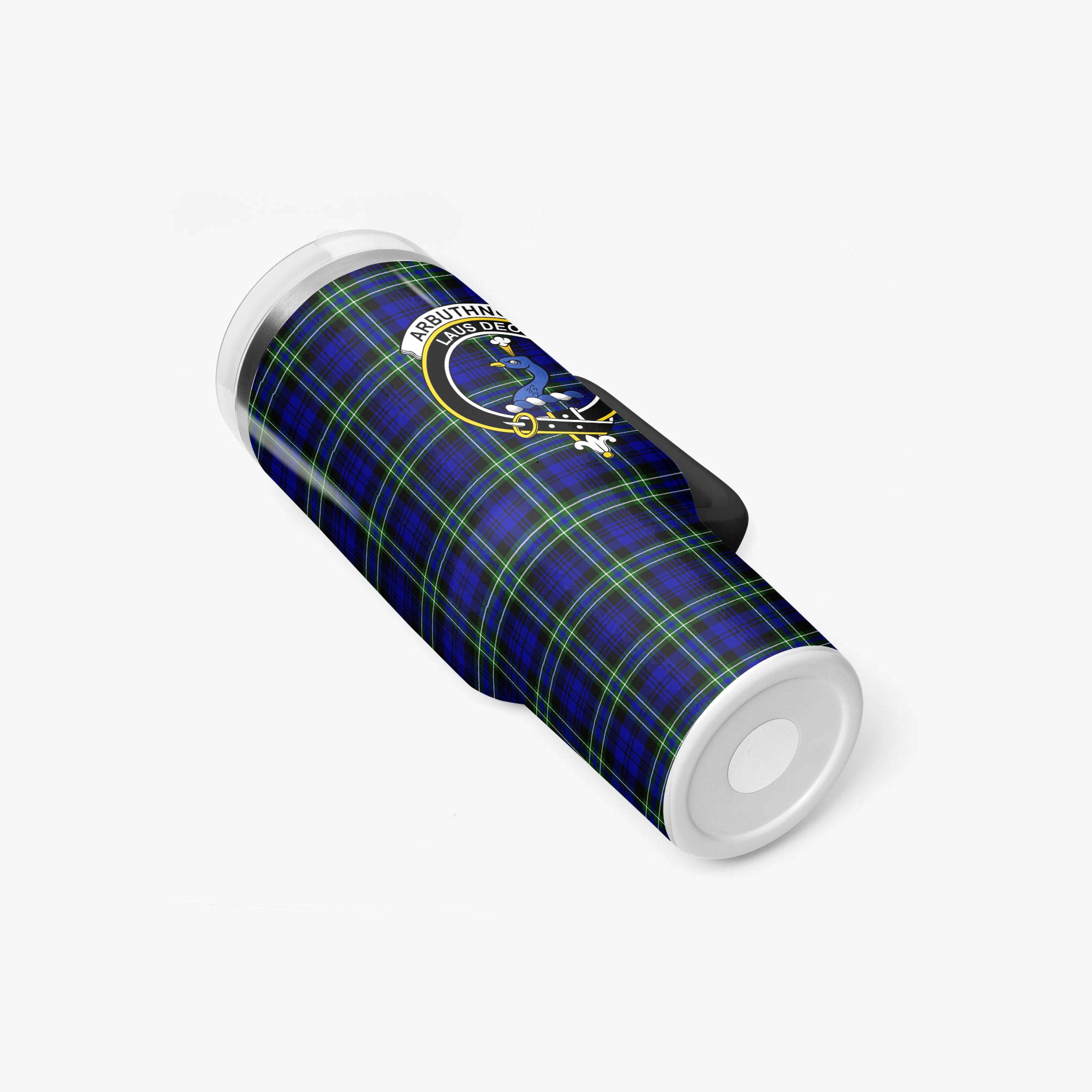 Arbuthnot Modern Tartan Crest 40 oz Insulated Tumbler with Handle